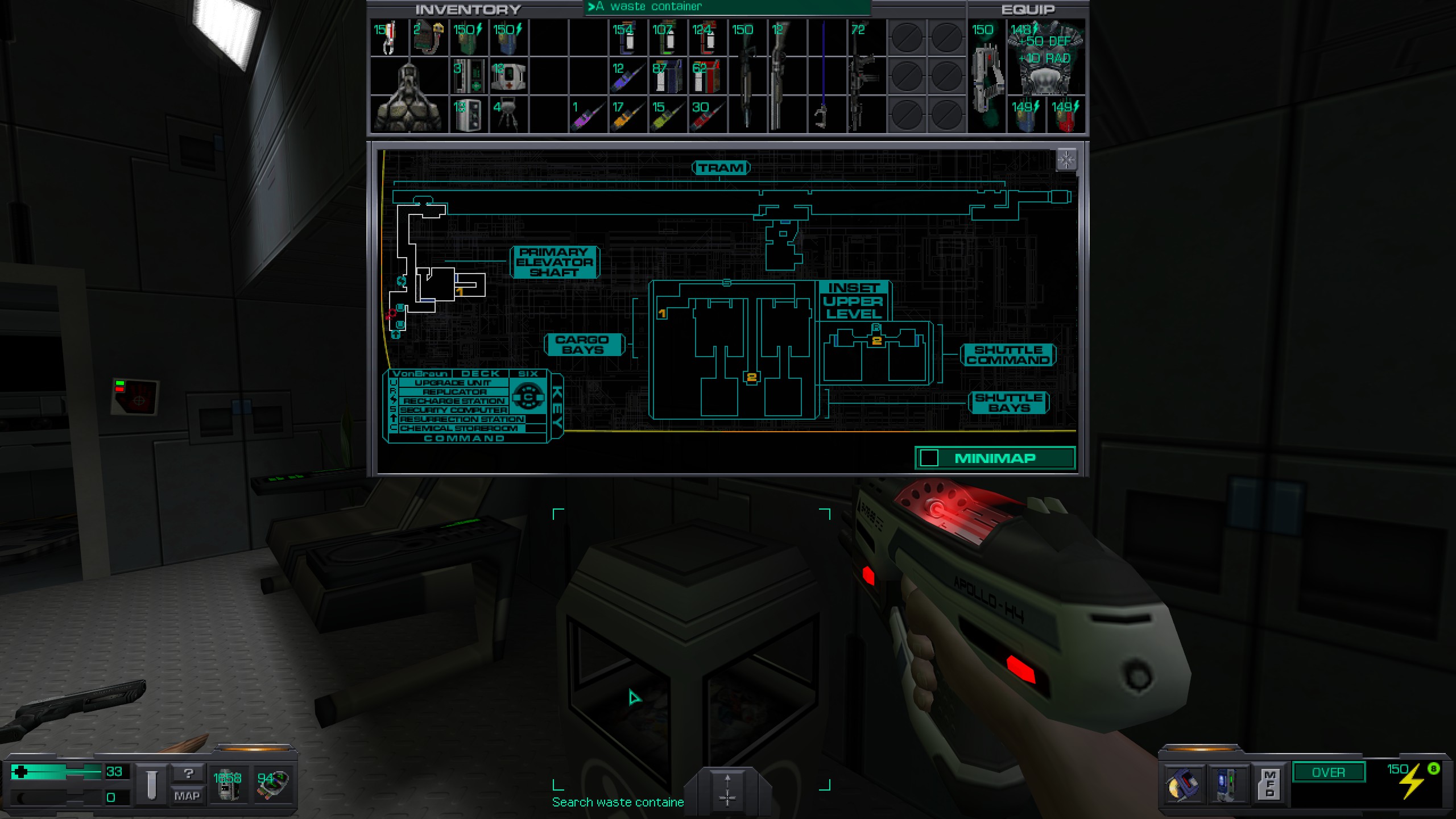 Where to find all misc cyber module in System Shock 2