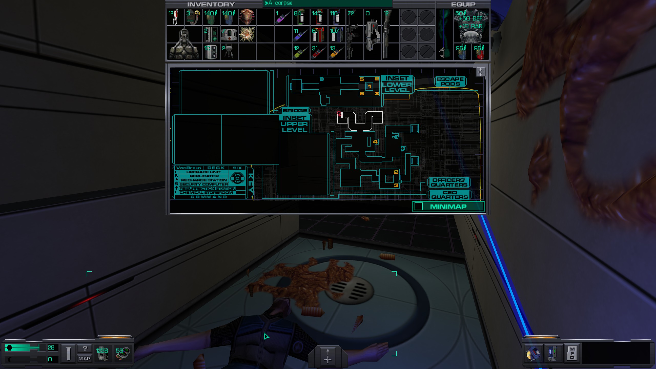 Where to find all misc cyber module in System Shock 2