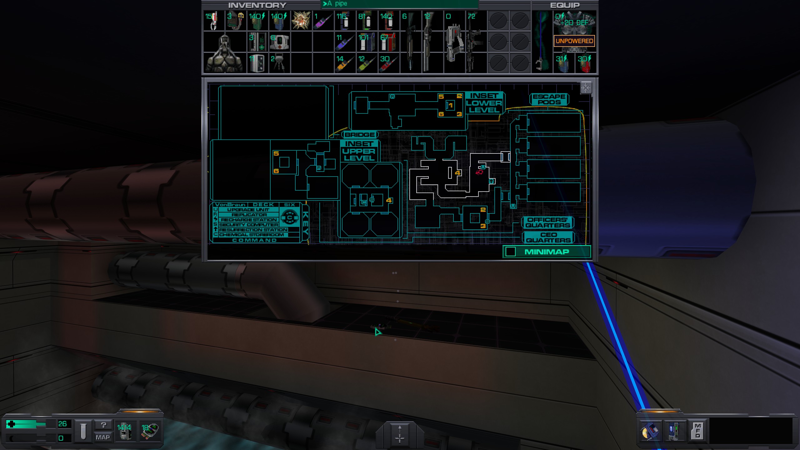 Where to find all misc cyber module in System Shock 2