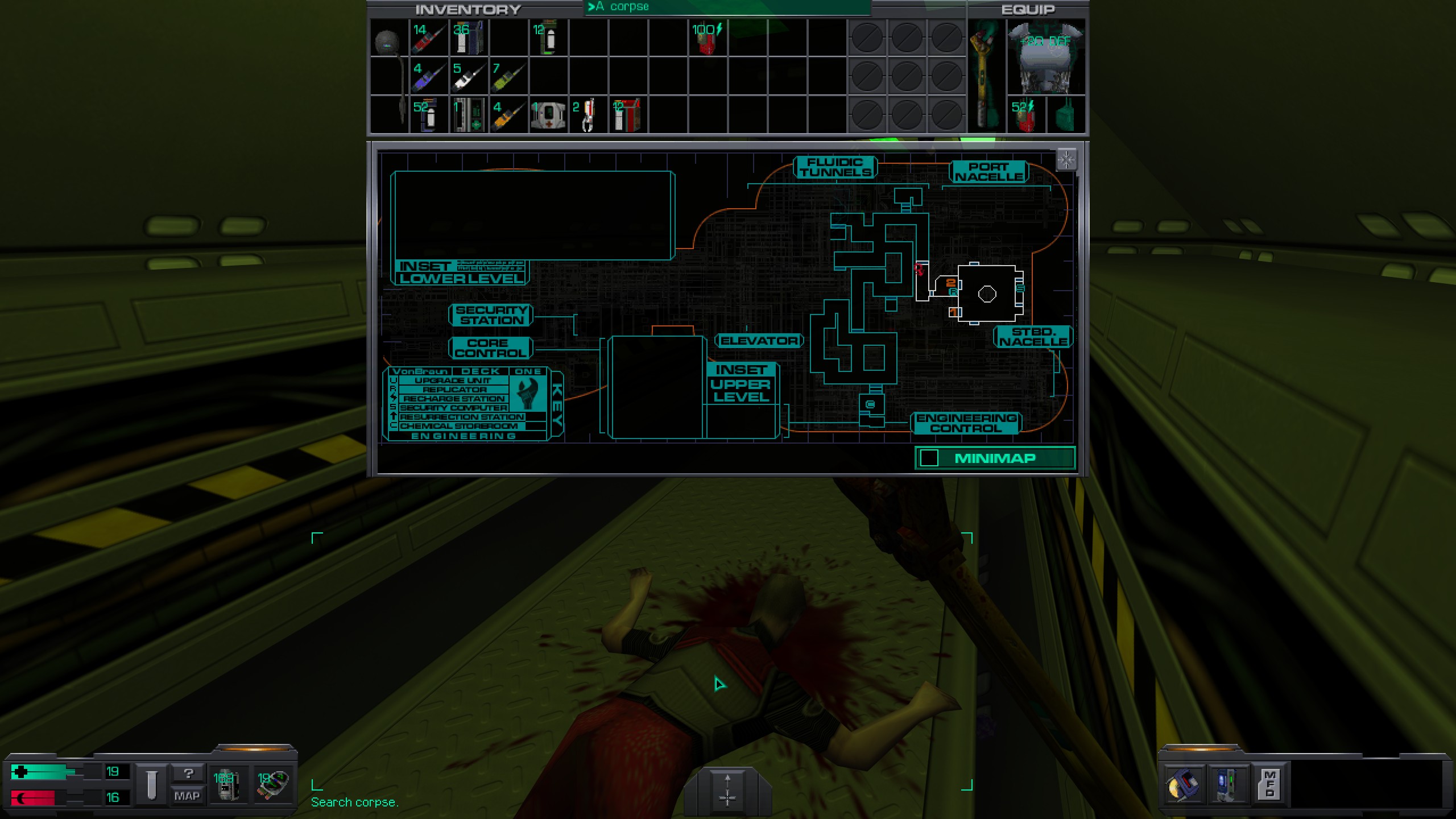 Where to find all misc cyber module in System Shock 2