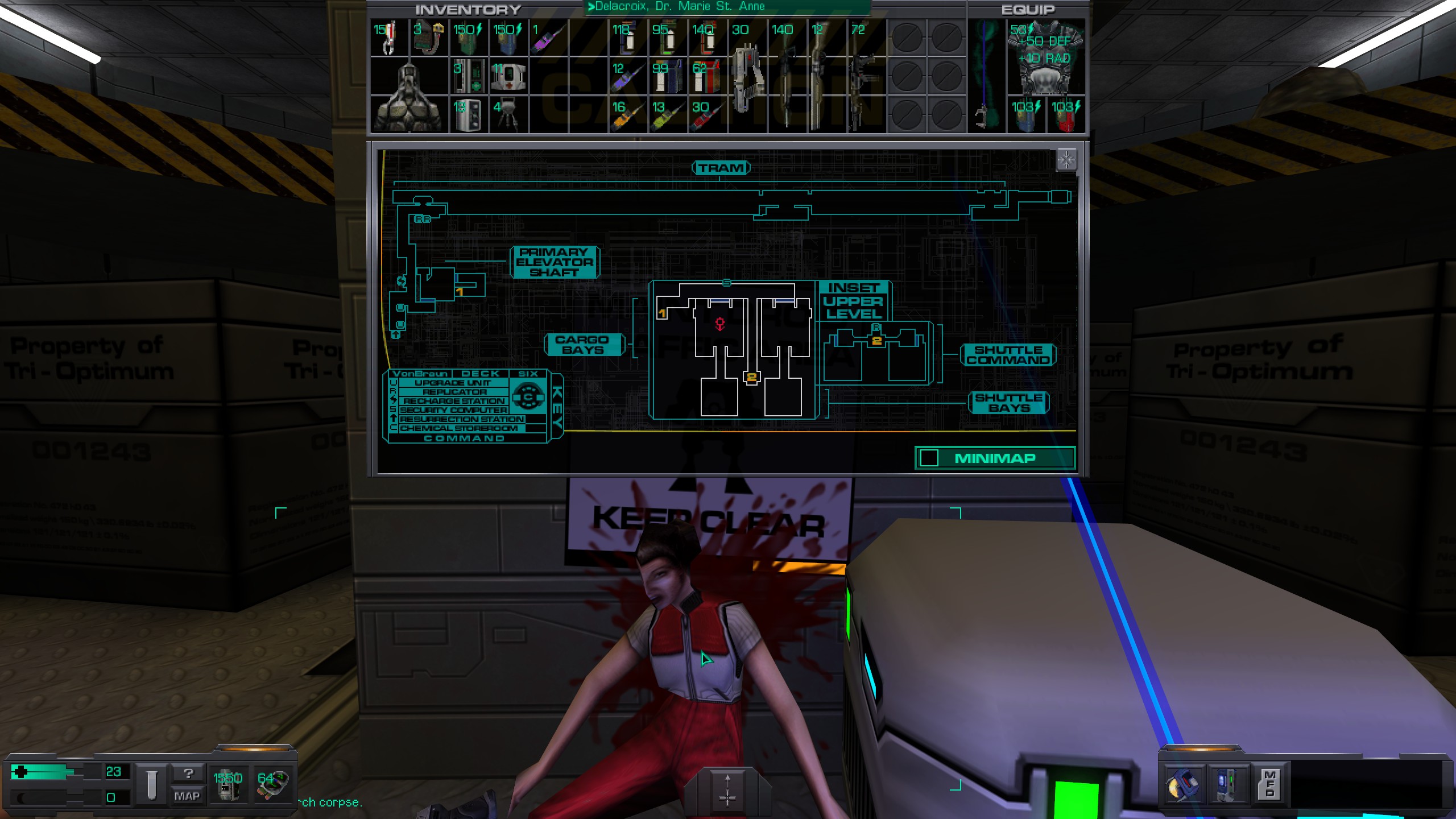 Where to find all misc cyber module in System Shock 2