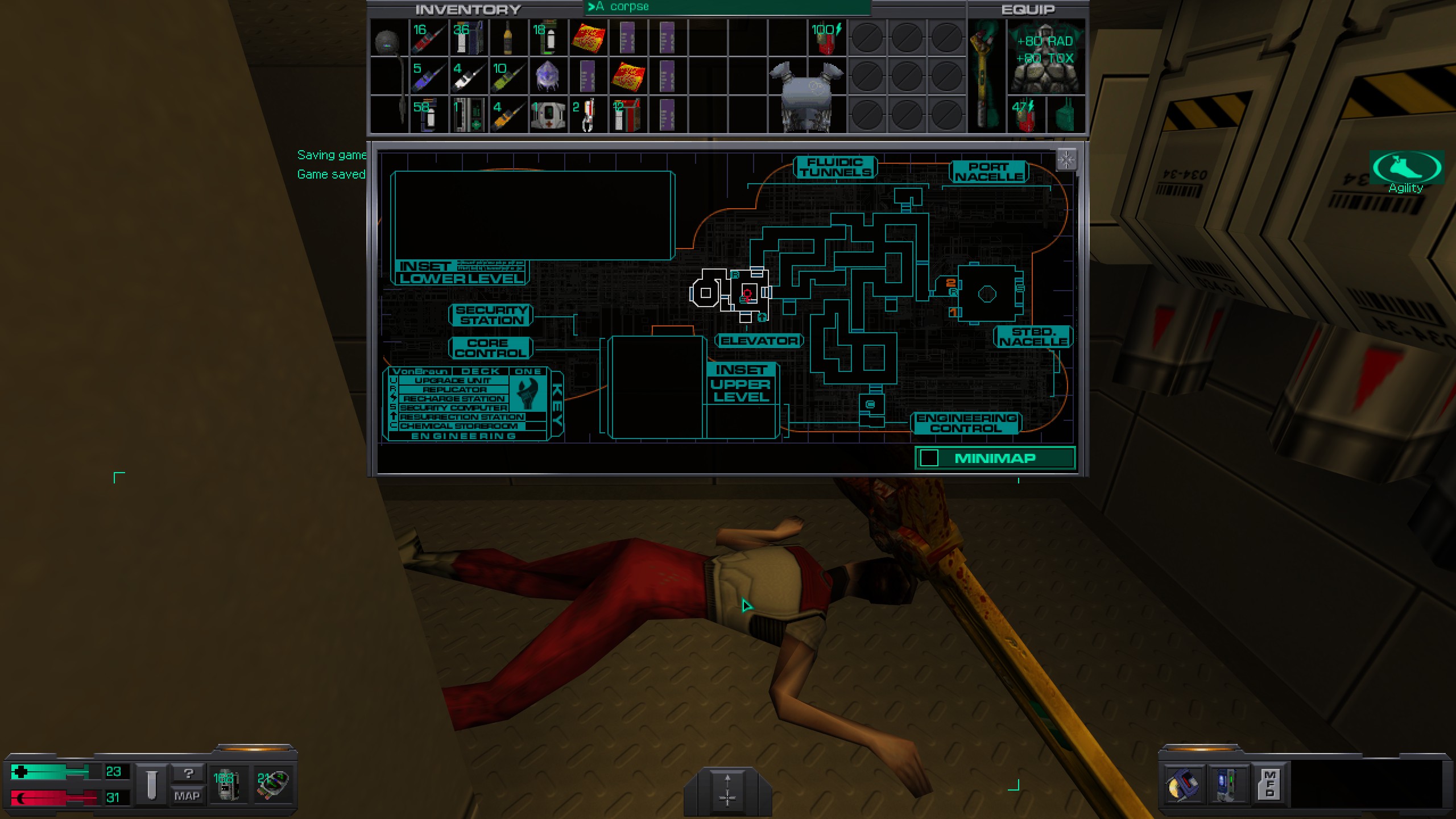 Where to find all misc cyber module in System Shock 2