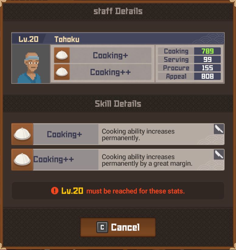 Details on the materials, staff, sushi bar and recipes in DAVE THE DIVER