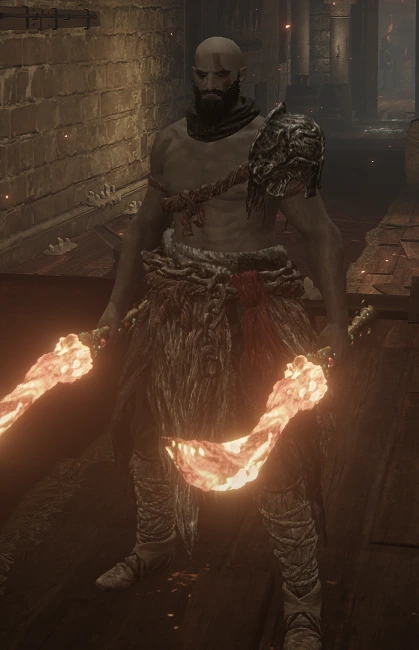 Kratos character in Elden Ring