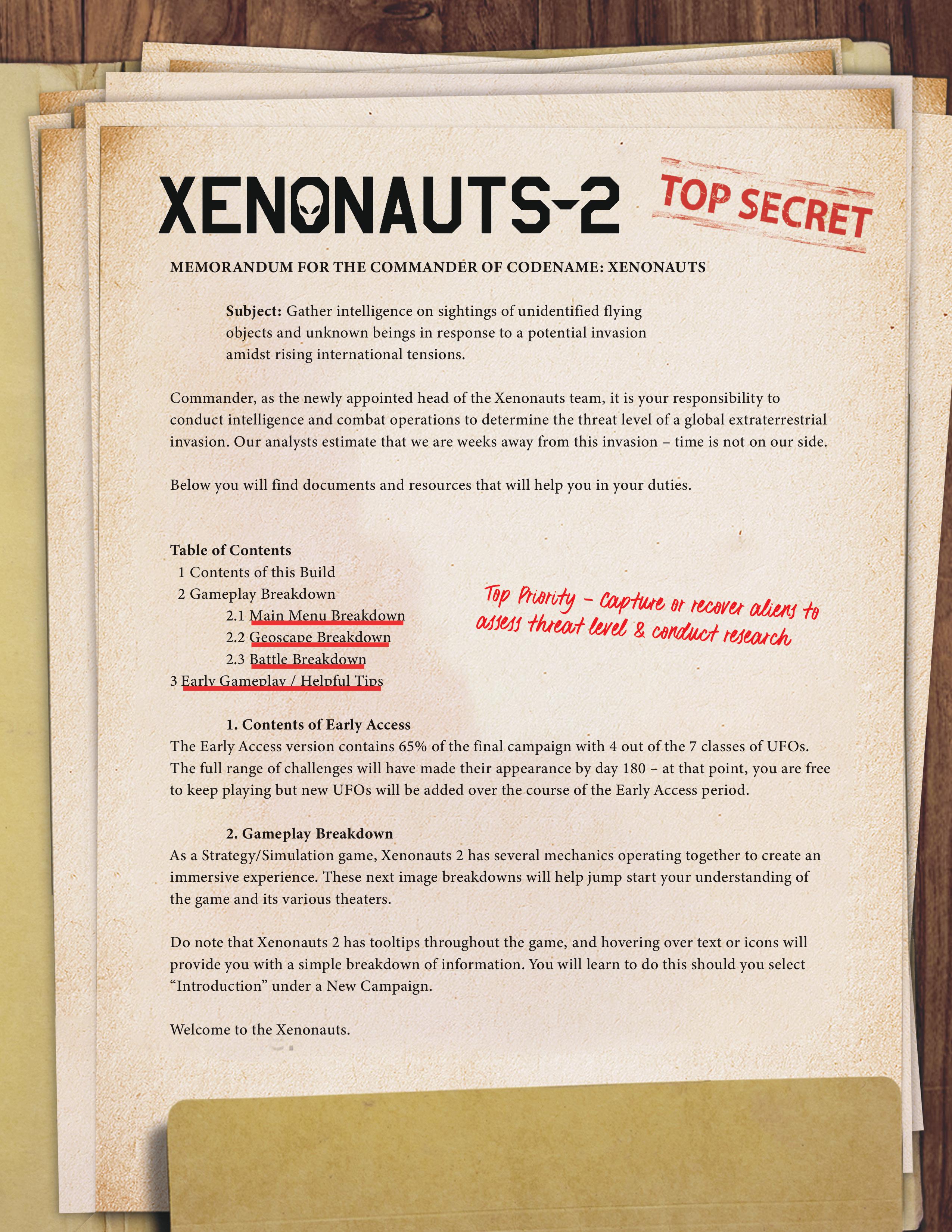 Xenonauts 2 Starting Guide