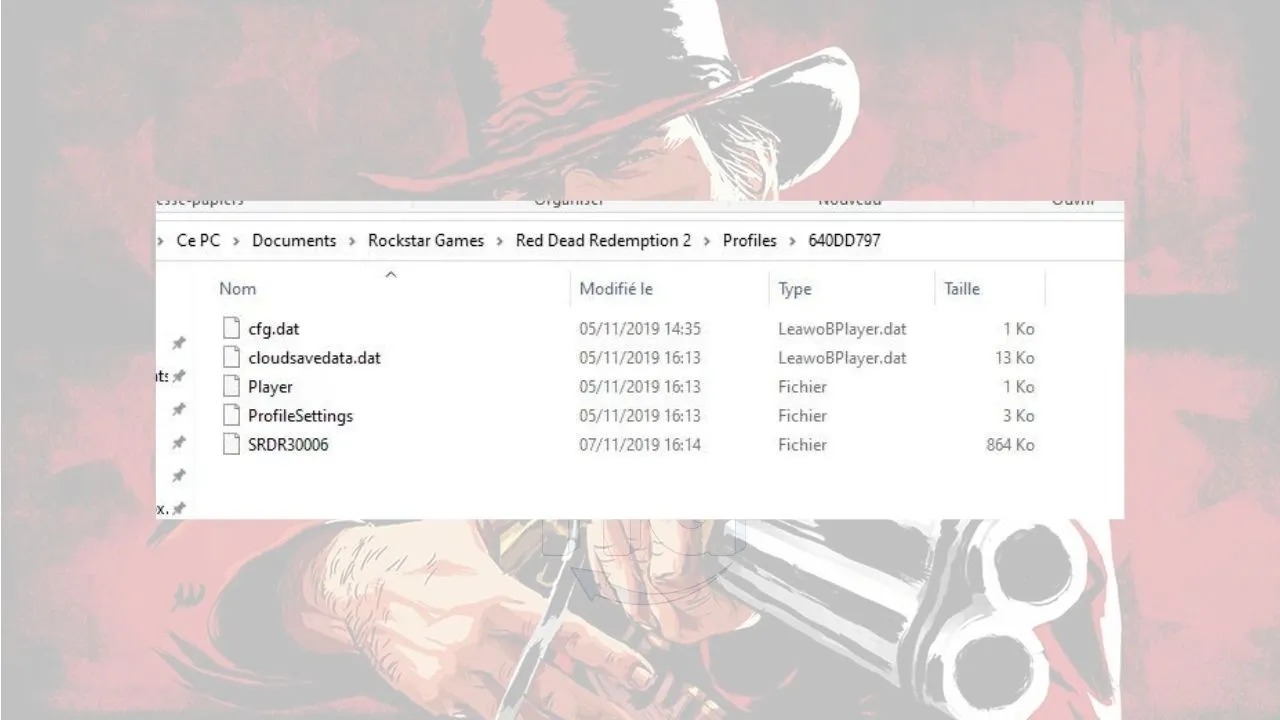 Save Game File Location in Rdr2 game