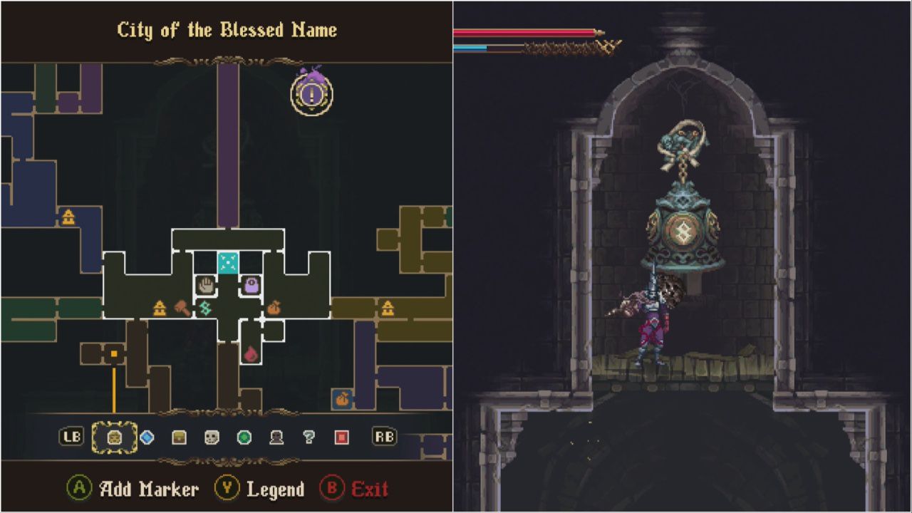 Locations of all 10 Hidden Symbols in Blasphemous 2