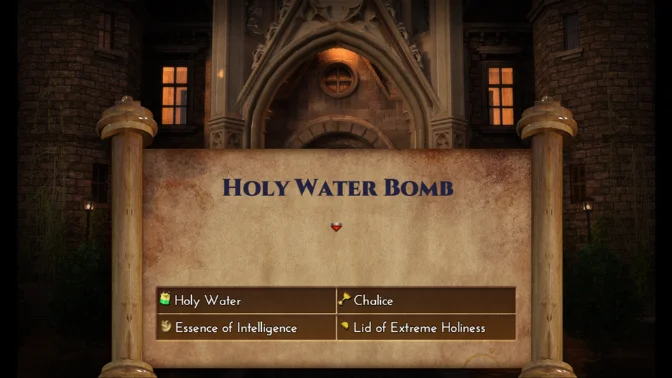 Holy Water Bomb Crafting Recipe