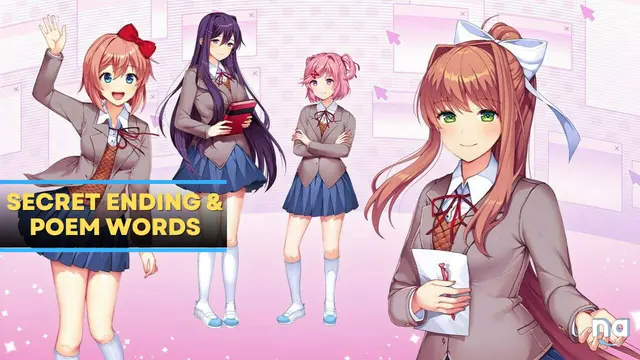 Doki Doki Literature Club Secret Ending and Poem Words