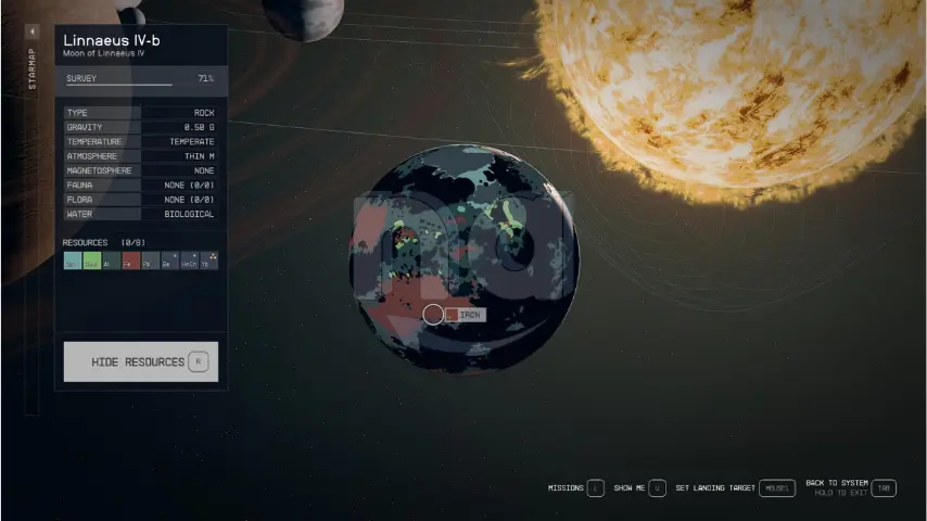 Linnaeus IV-b Planet in Starfield game