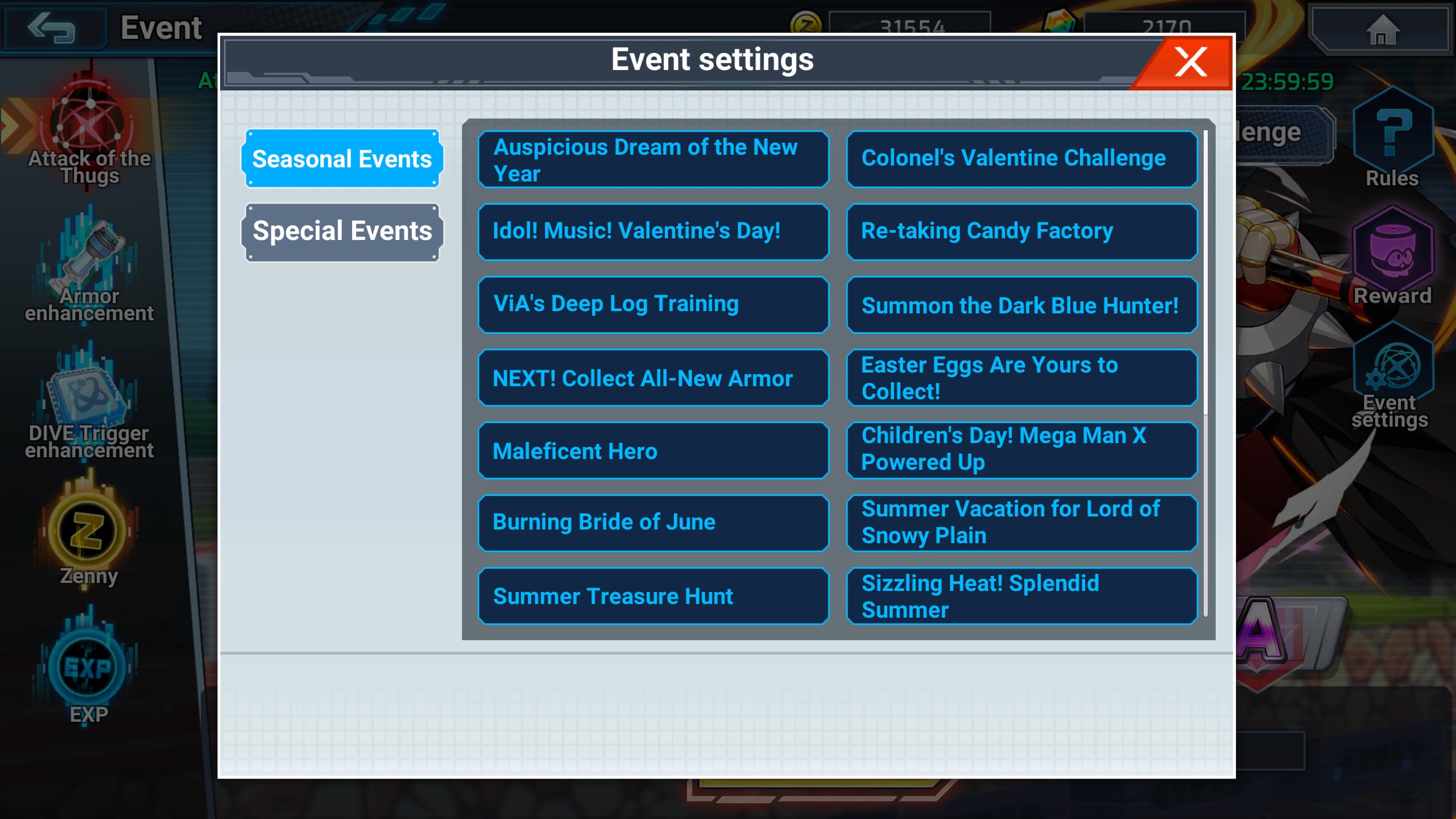 Guide to Farming Event Currency in MEGA MAN X DiVE Offline