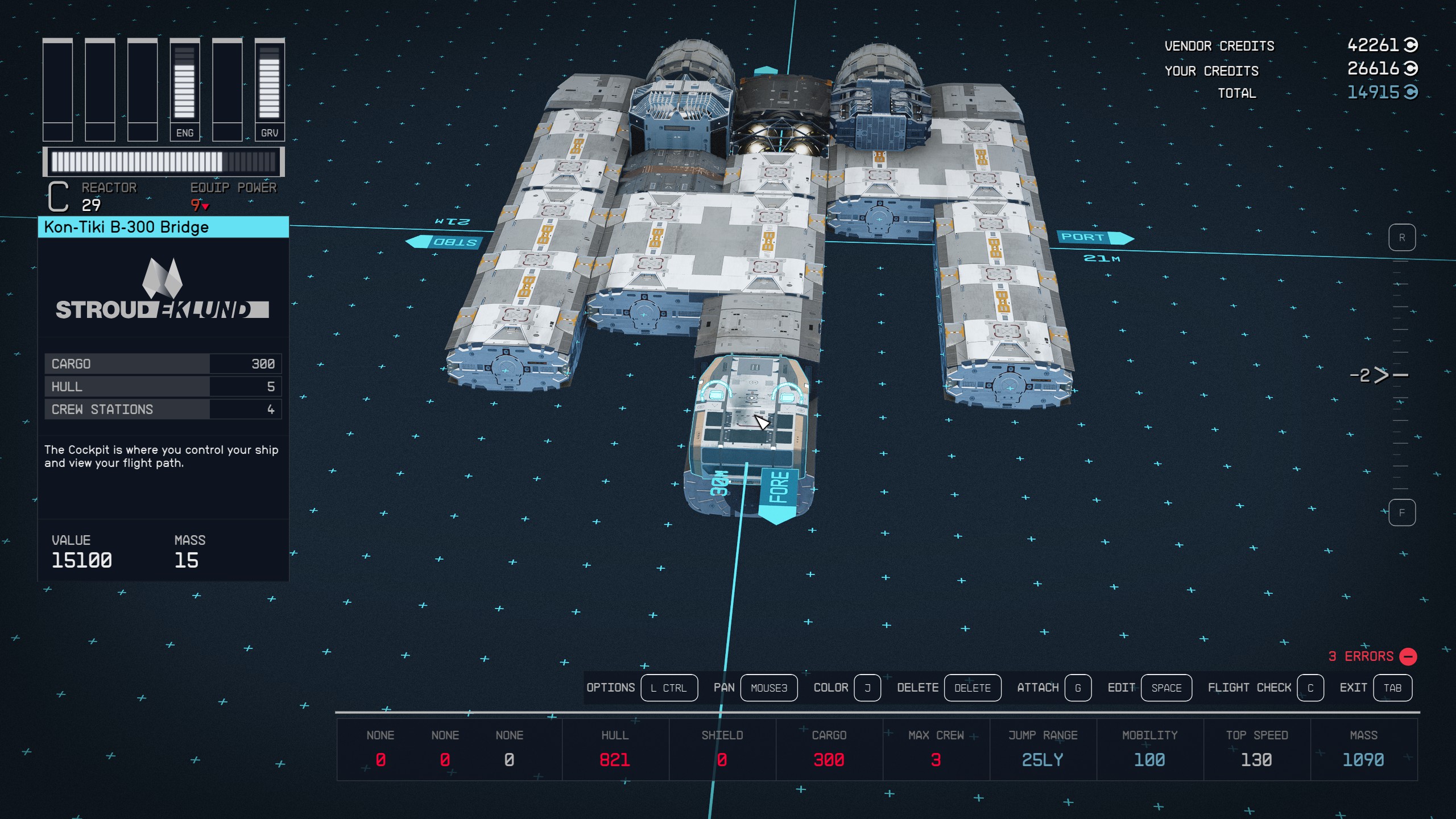 How to build Ebon Hawk for wandering the Settled Systems in Starfield