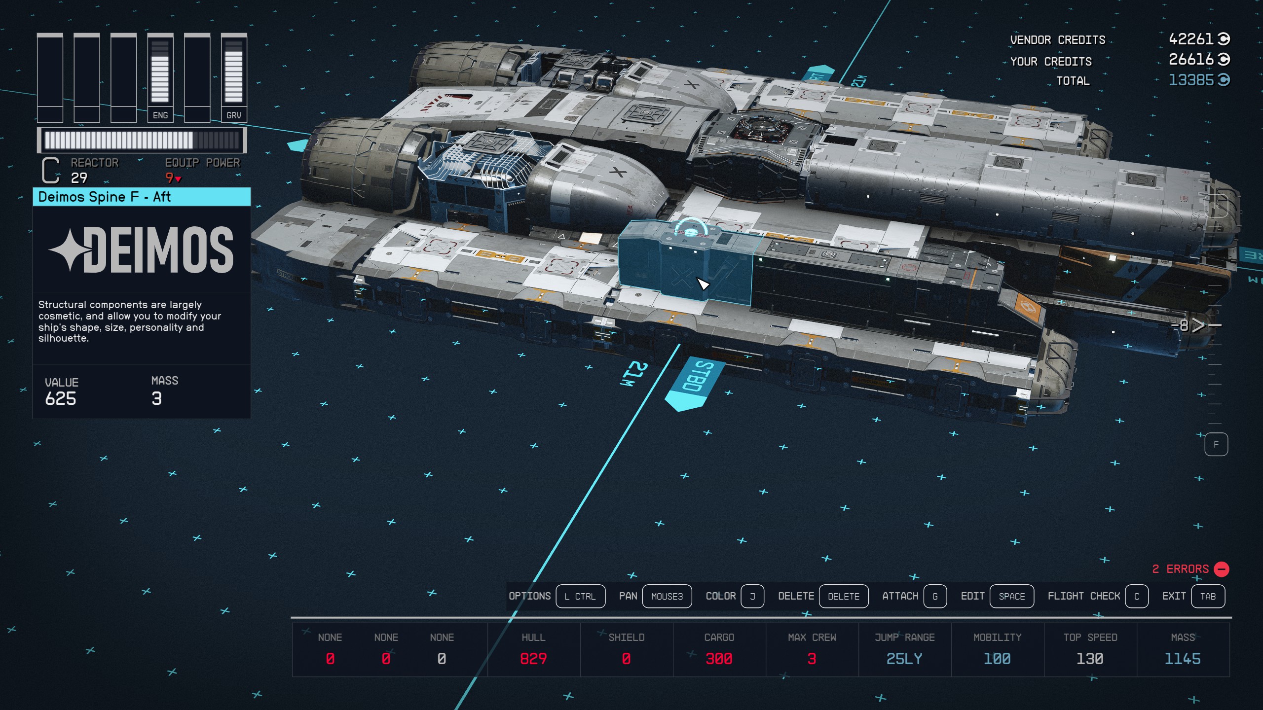 How to build Ebon Hawk for wandering the Settled Systems in Starfield