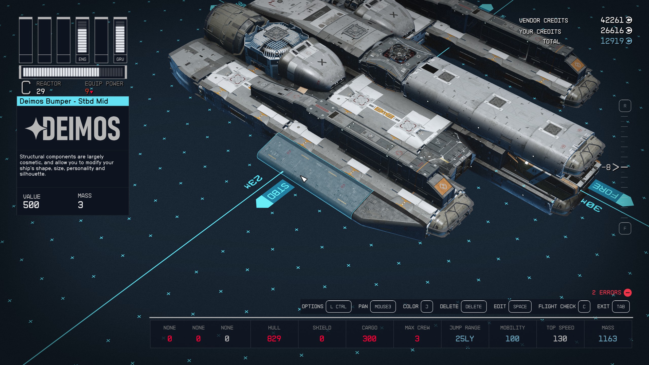 How to build Ebon Hawk for wandering the Settled Systems in Starfield