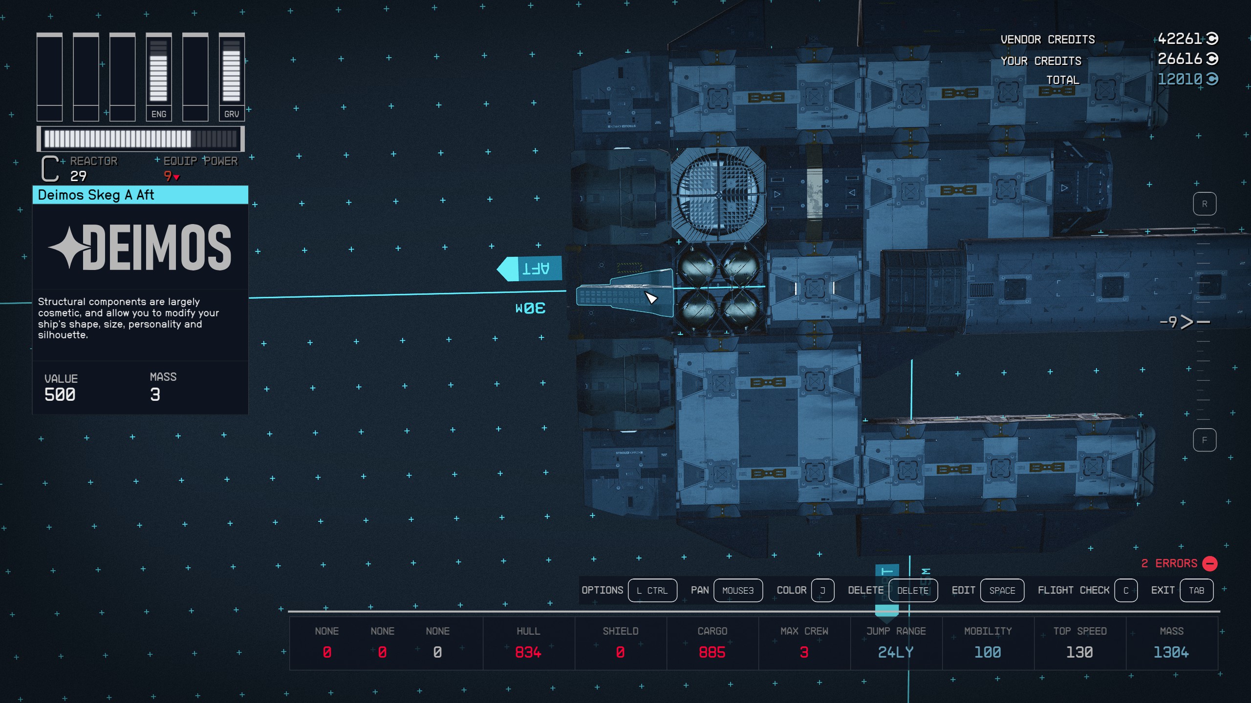 How to build Ebon Hawk for wandering the Settled Systems in Starfield