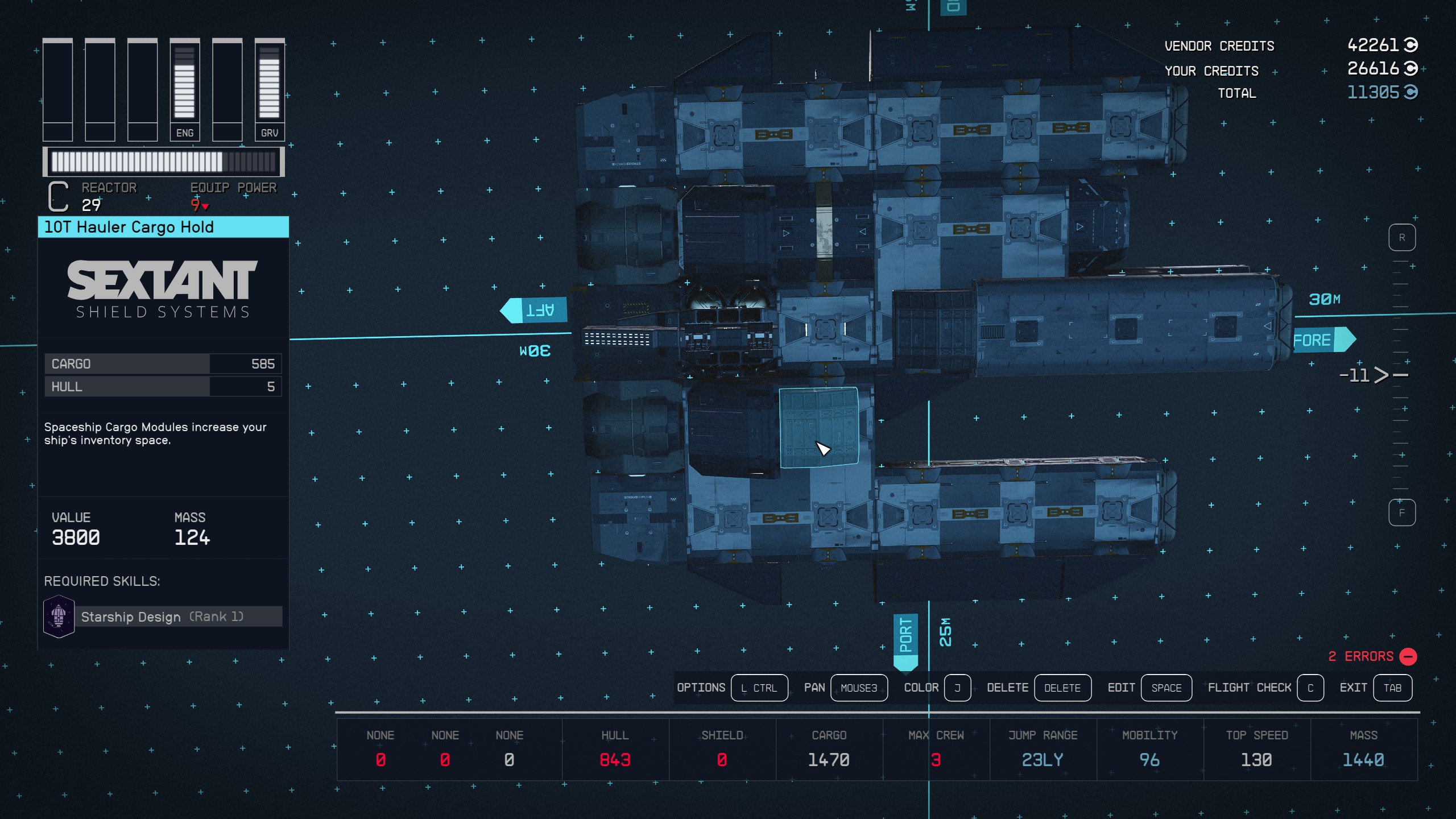 How to build Ebon Hawk for wandering the Settled Systems in Starfield