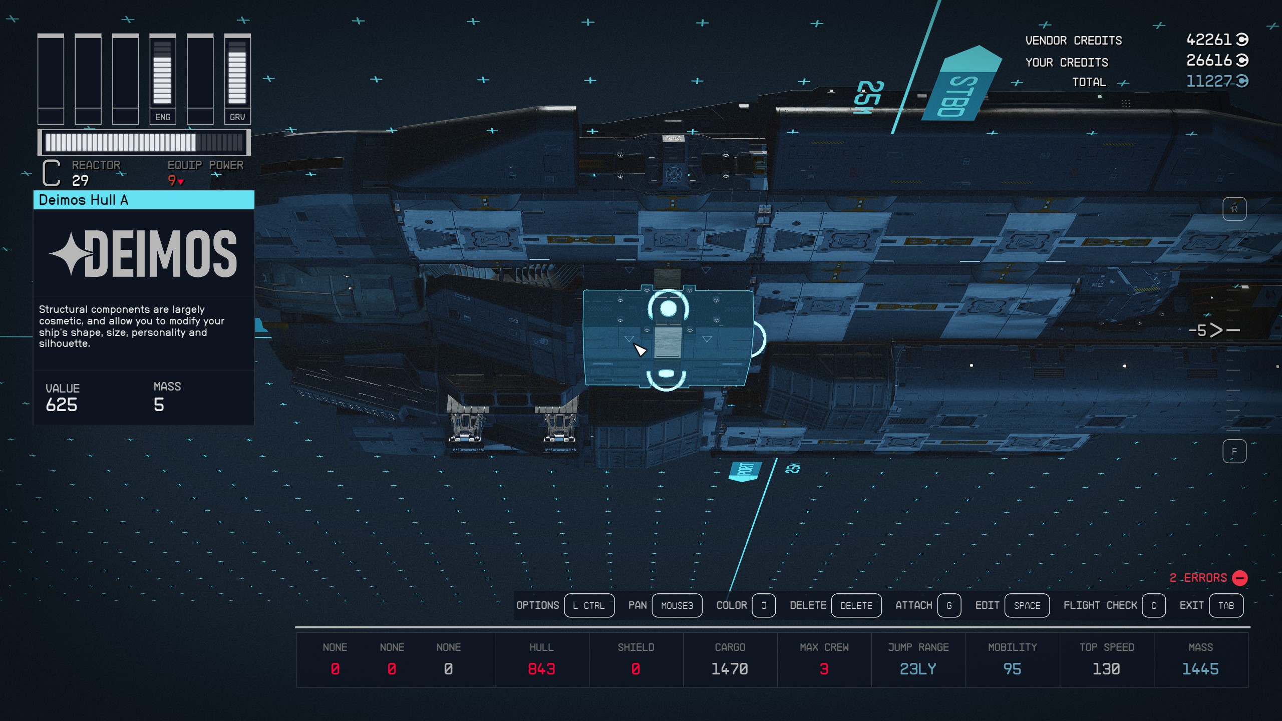 How to build Ebon Hawk for wandering the Settled Systems in Starfield