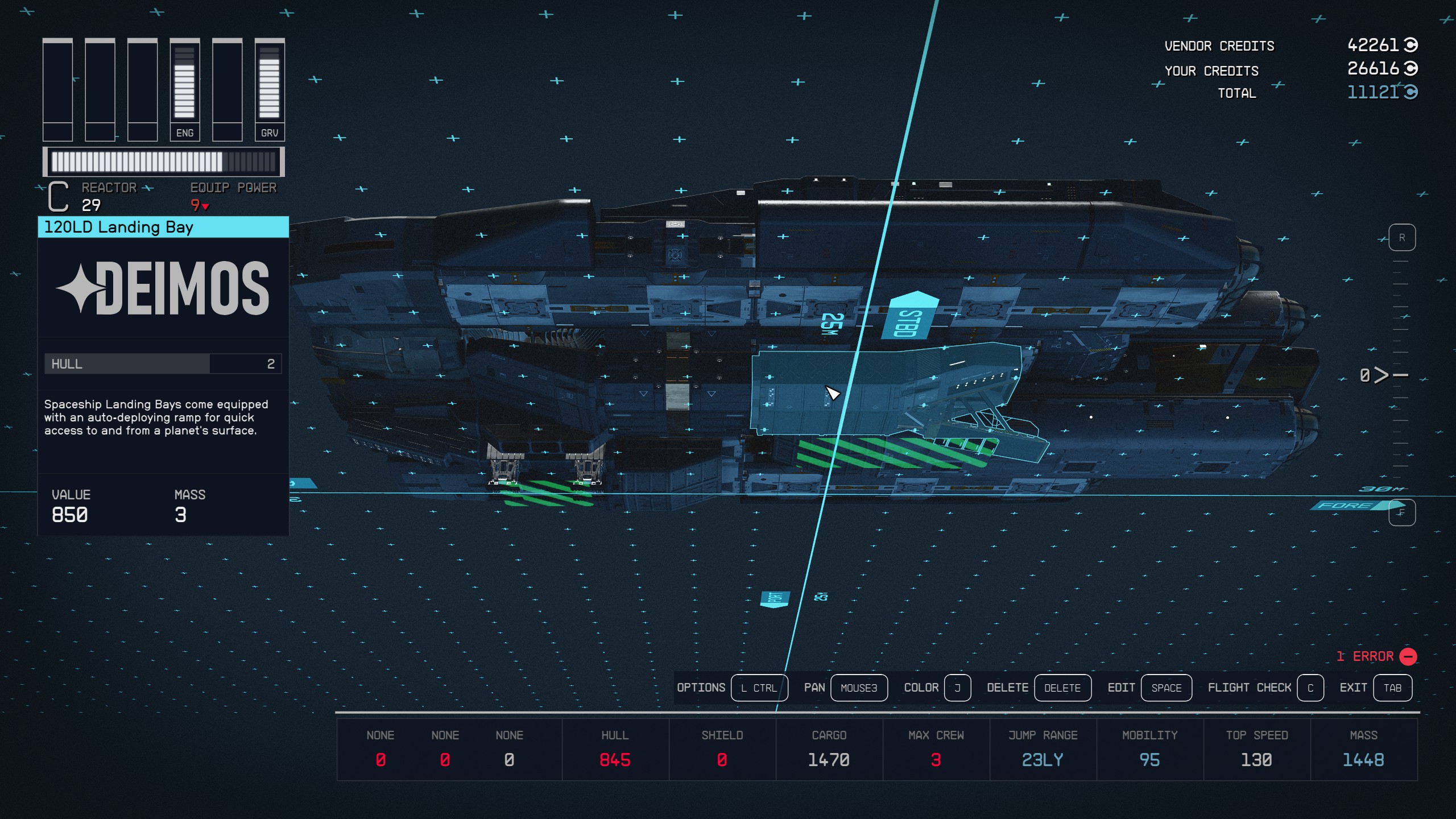 How to build Ebon Hawk for wandering the Settled Systems in Starfield