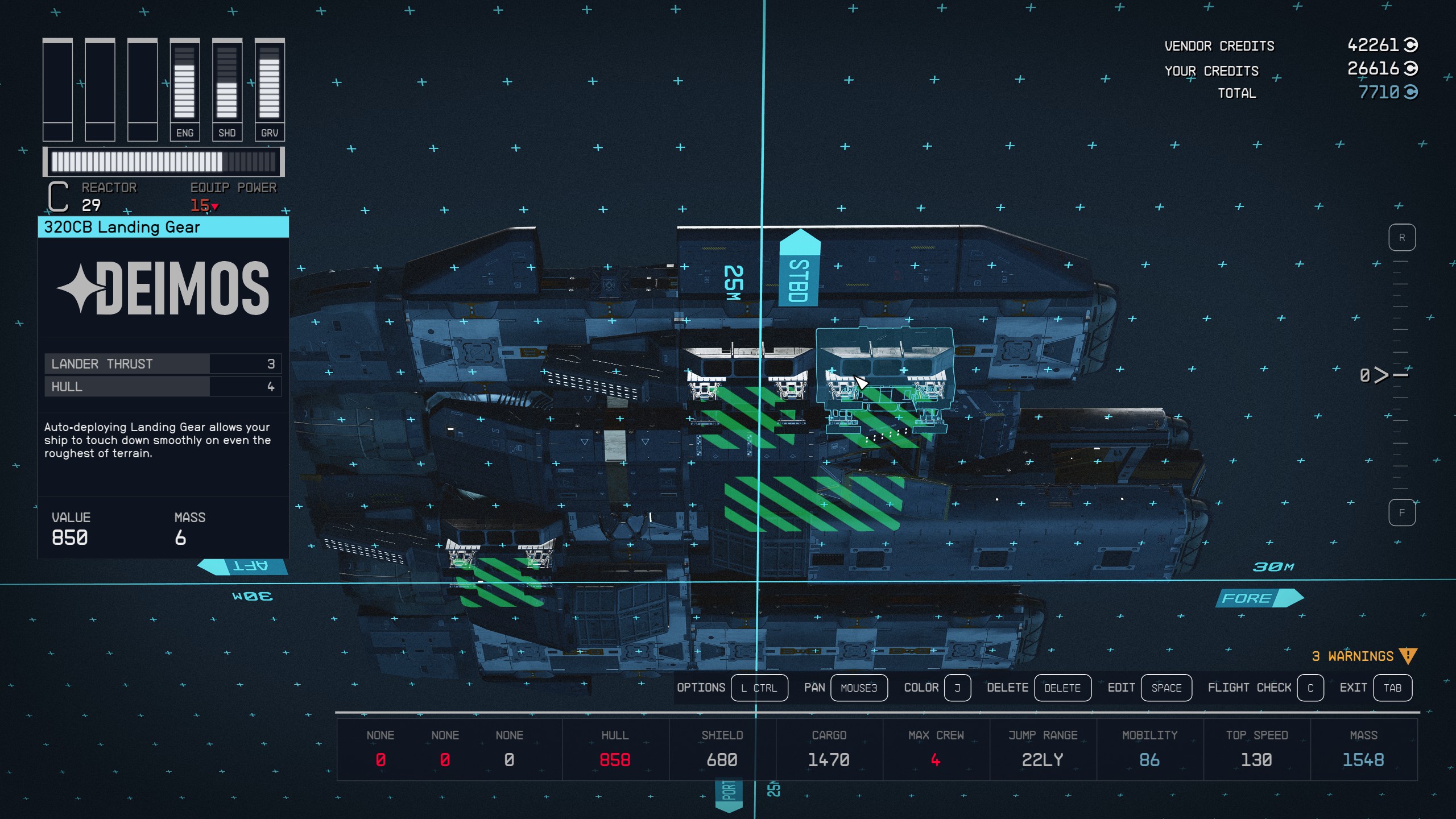 How to build Ebon Hawk for wandering the Settled Systems in Starfield