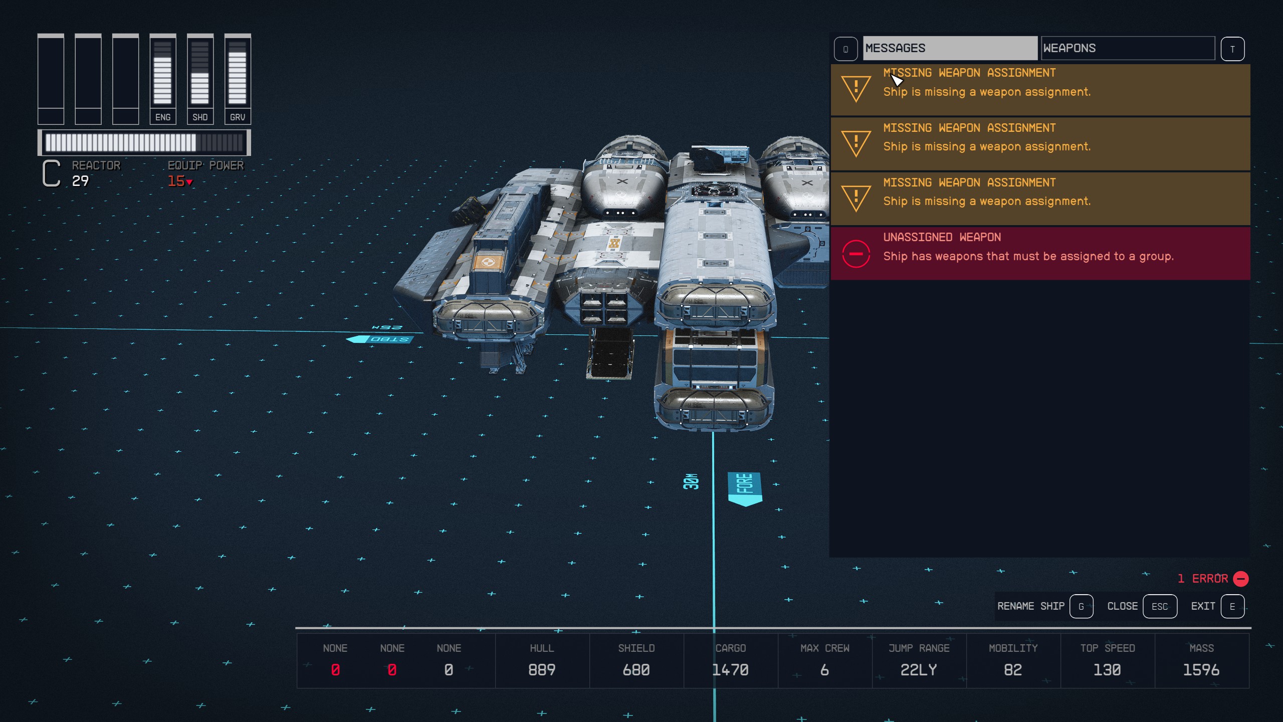 How to build Ebon Hawk for wandering the Settled Systems in Starfield