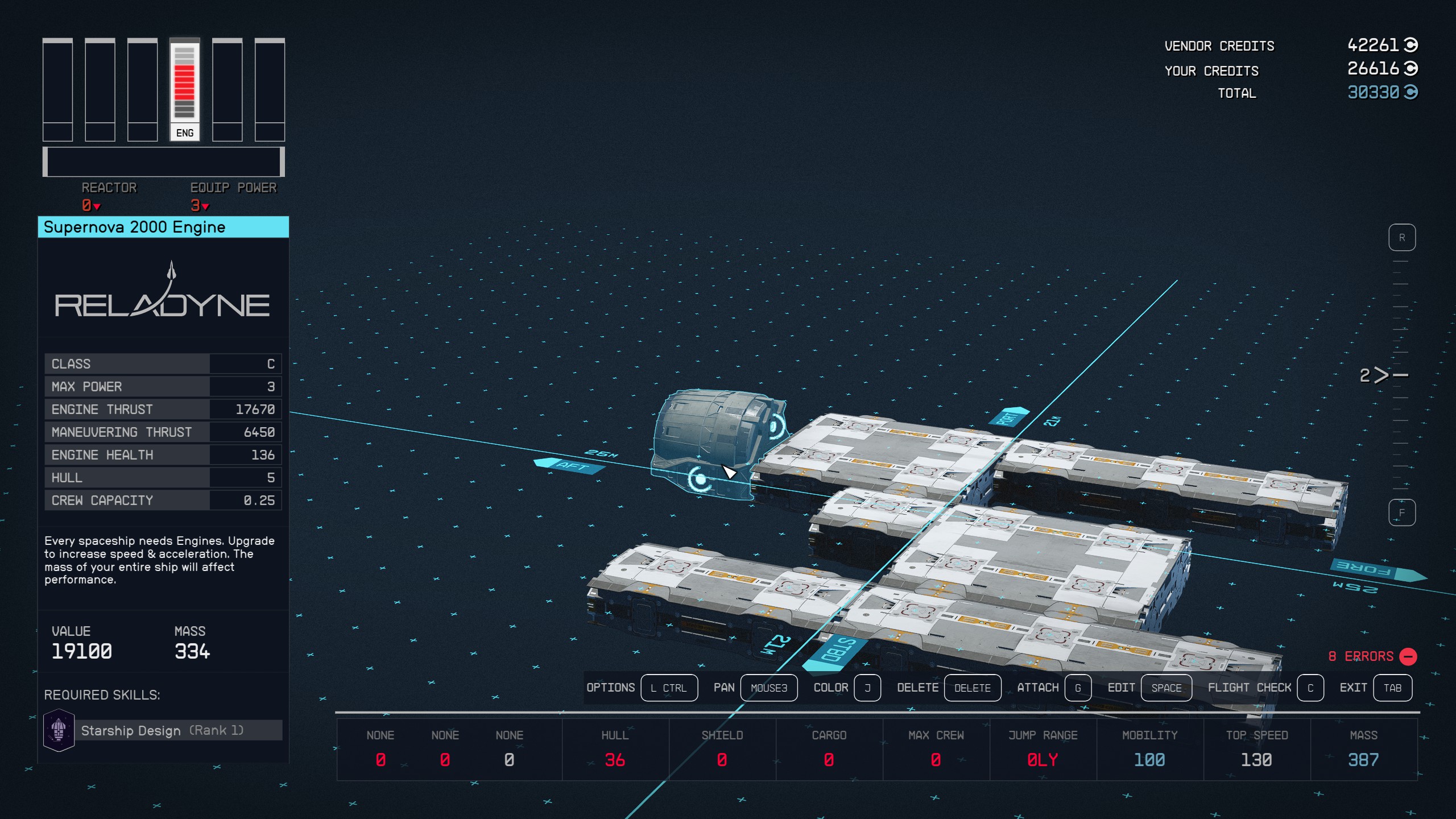 How to build Ebon Hawk for wandering the Settled Systems in Starfield