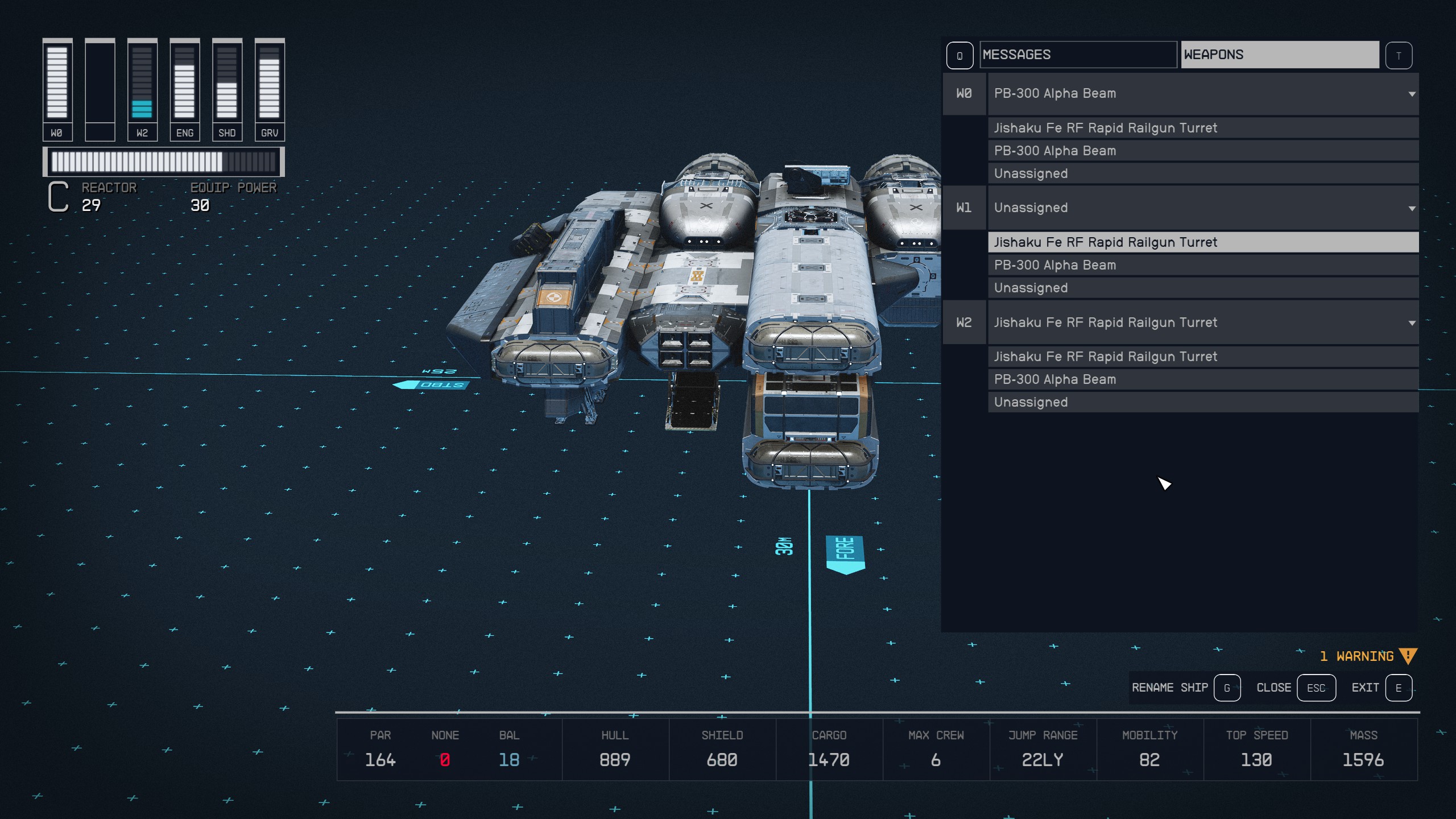 How to build Ebon Hawk for wandering the Settled Systems in Starfield