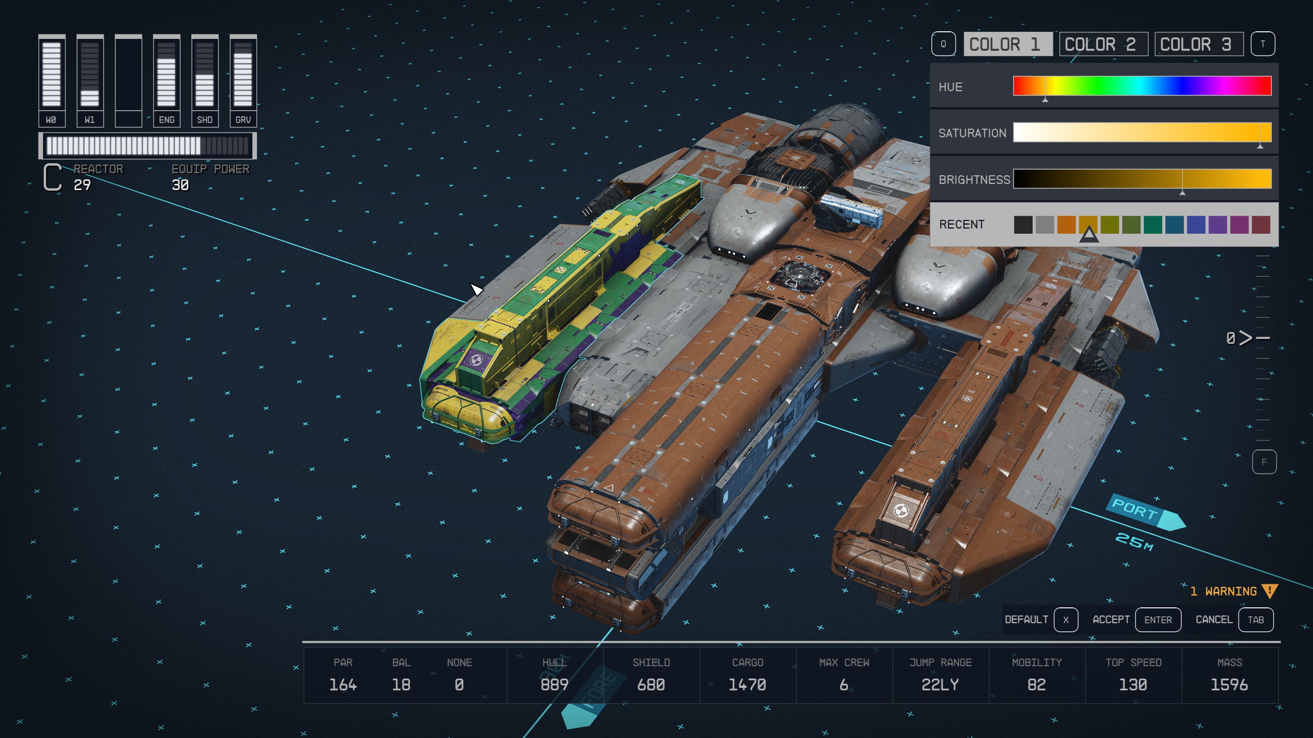 How to build Ebon Hawk for wandering the Settled Systems in Starfield