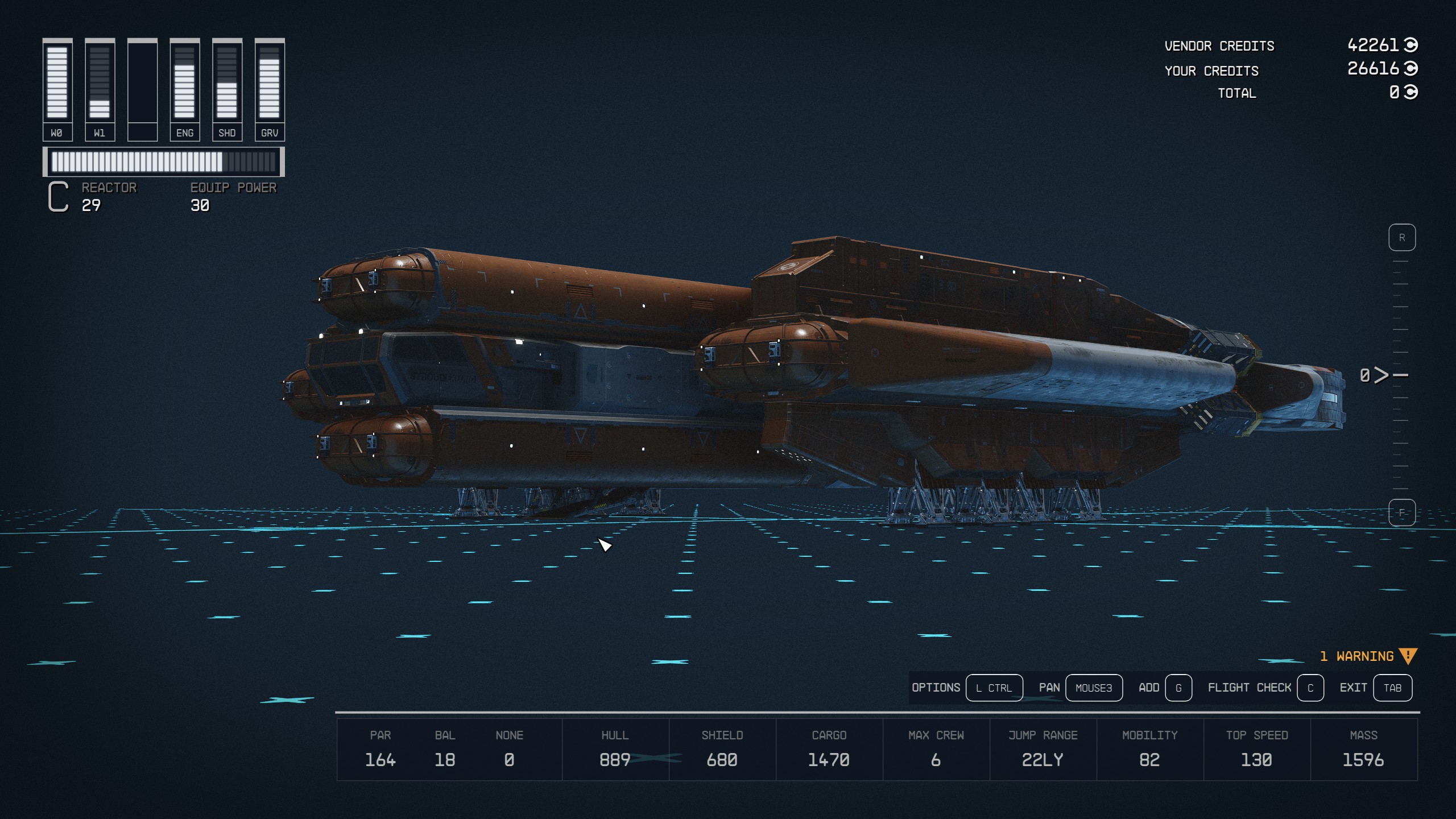 How to build Ebon Hawk for wandering the Settled Systems in Starfield