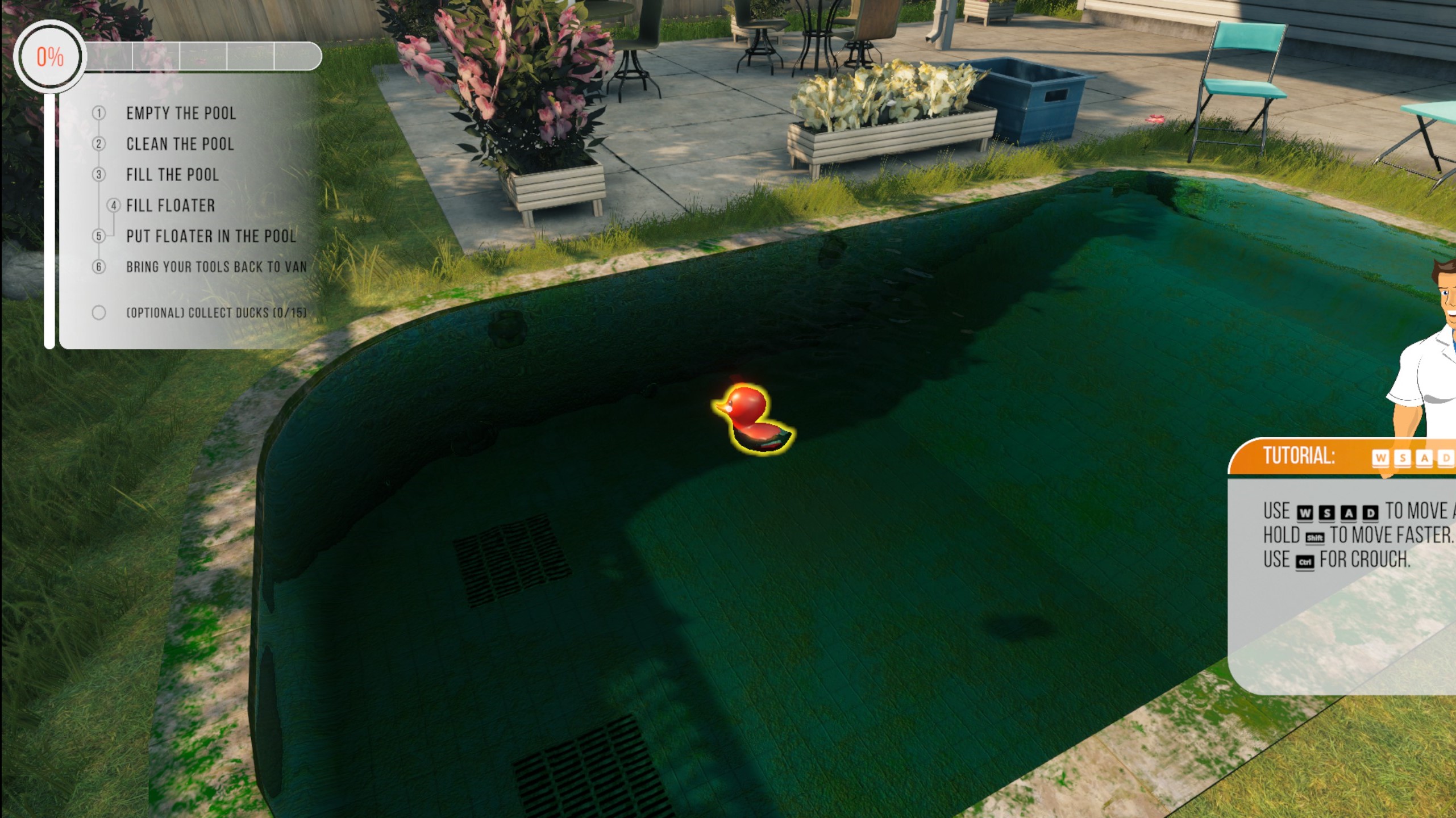 Neighbourhood Pool Part 1: All Ducks in Pool Cleaning Simulator