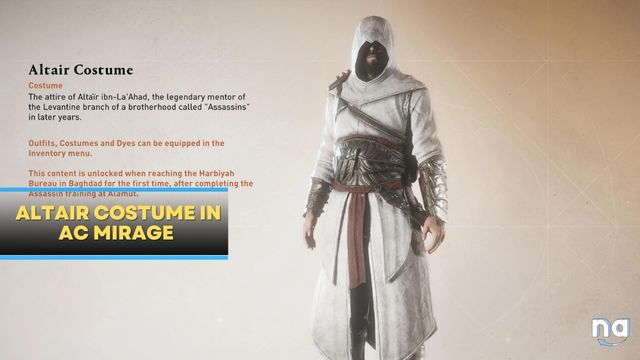 How to Get Altair Costume in Assassins Creed Mirage