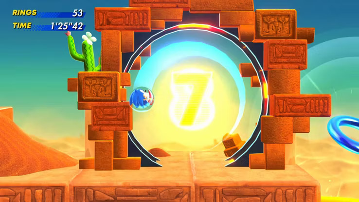 Sand Sanctuary Chaos Emerald Location in Sonic Superstars