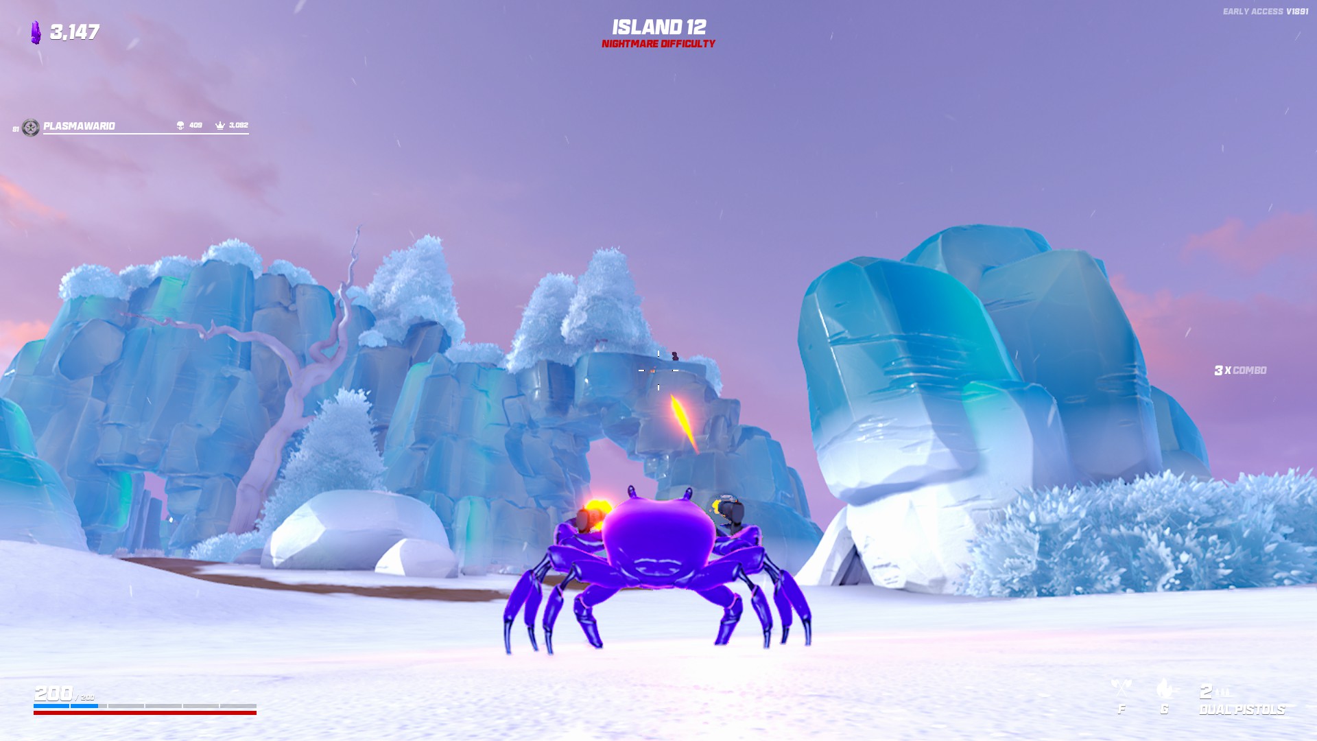 Getting to the secret island in Crab Champions @Crab Champions #crabch