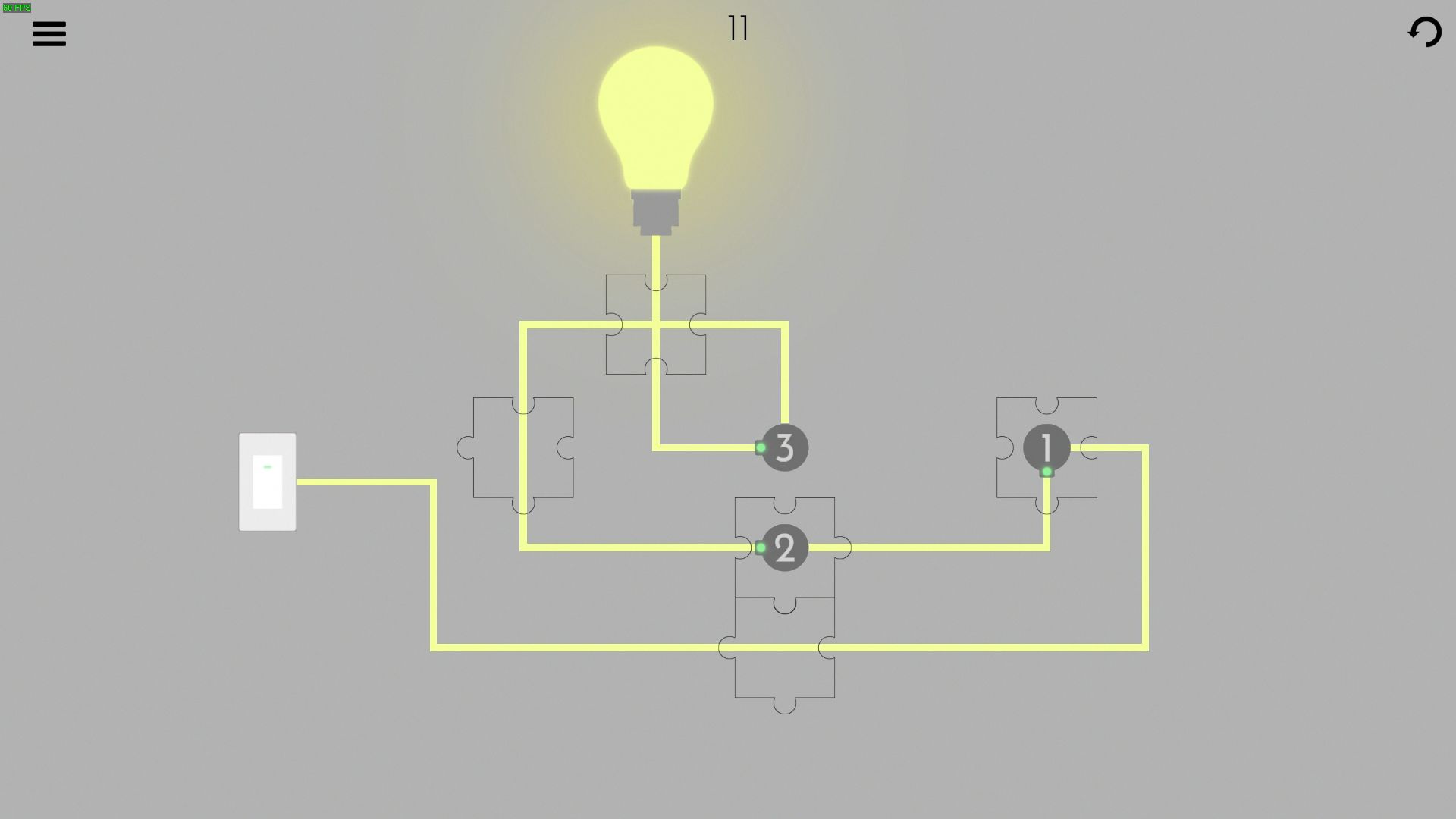 Turn on the light - Jigsaw Picture Walkthrough