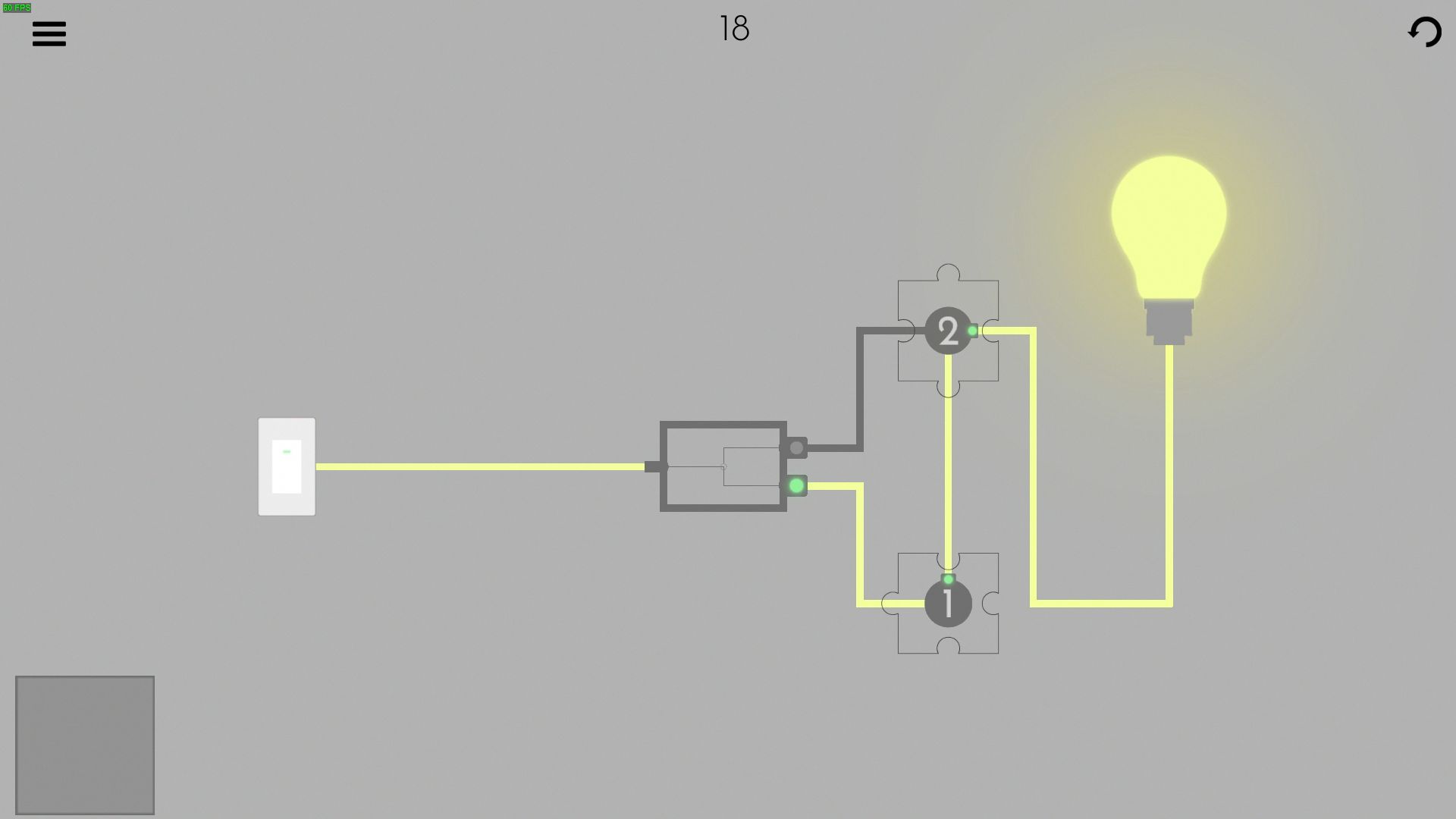 Turn on the light - Jigsaw Picture Walkthrough