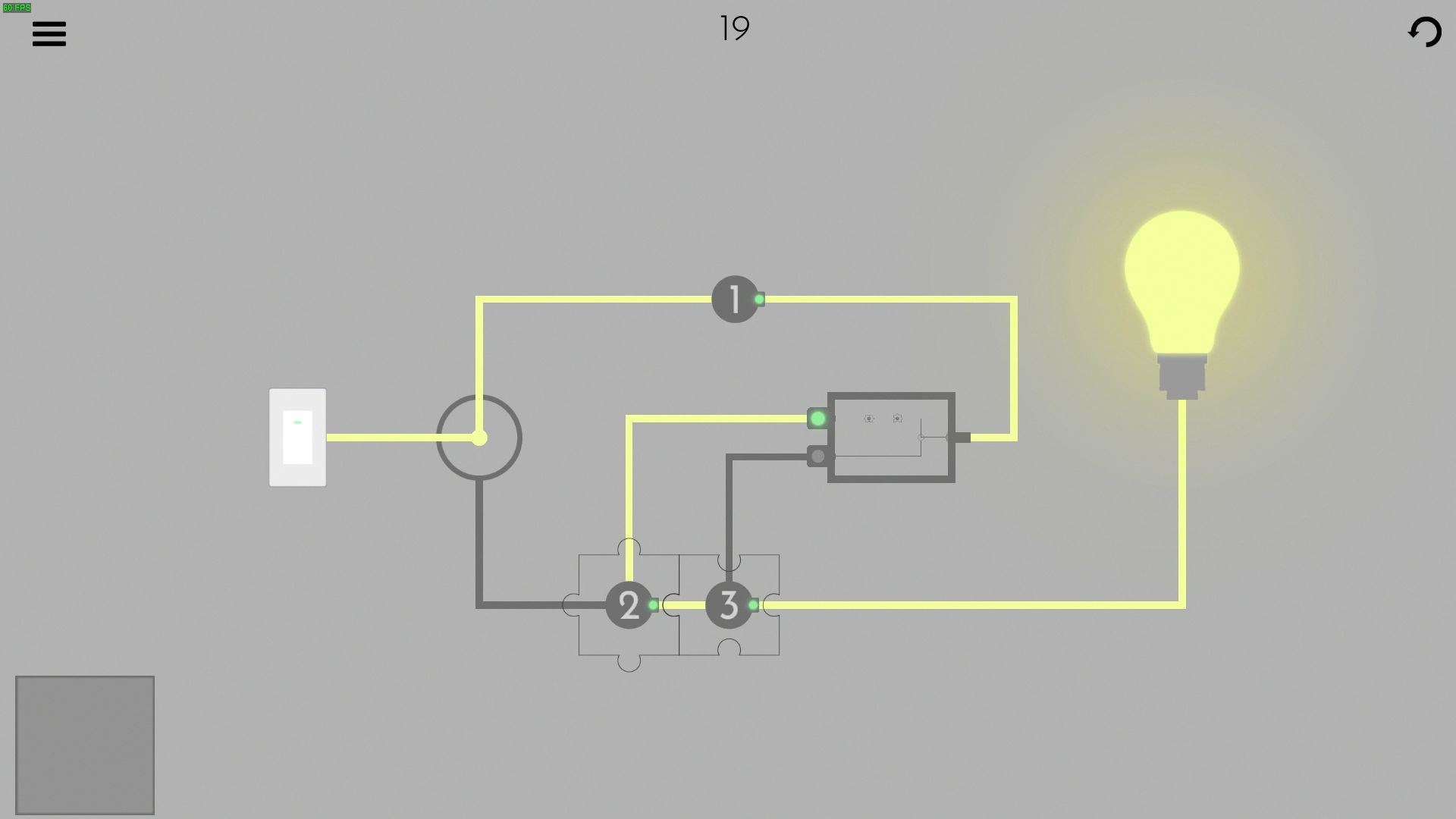 Turn on the light - Jigsaw Picture Walkthrough