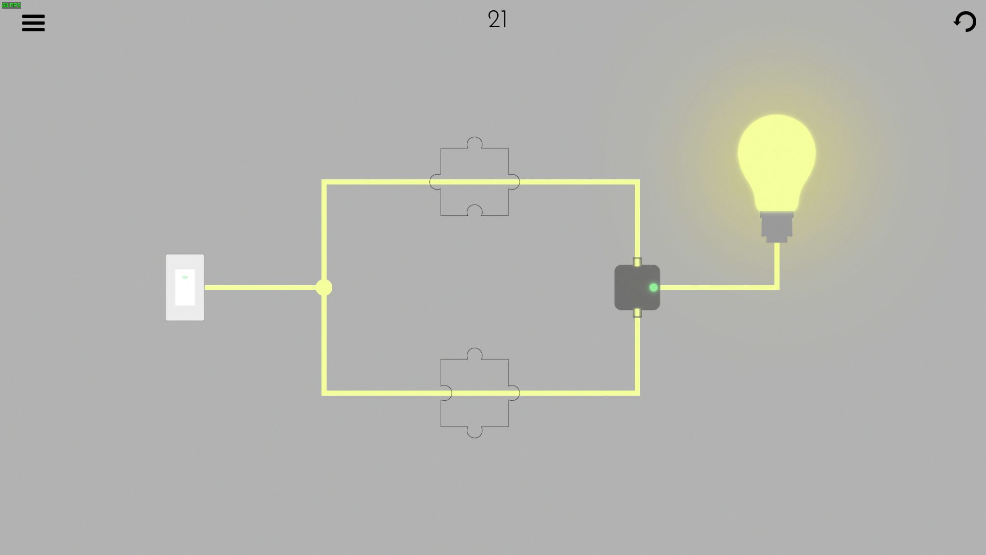 Turn on the light - Jigsaw Picture Walkthrough