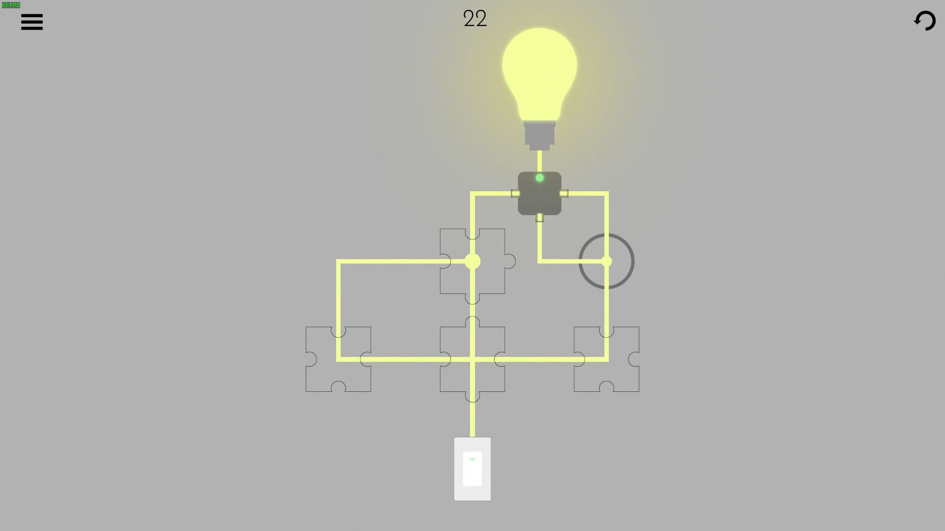 Turn on the light - Jigsaw Picture Walkthrough