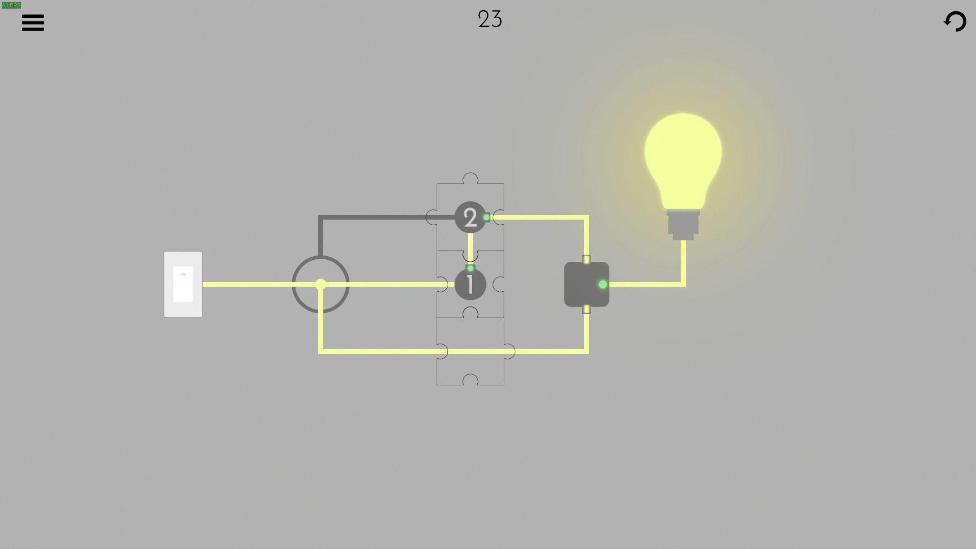 Turn on the light - Jigsaw Picture Walkthrough