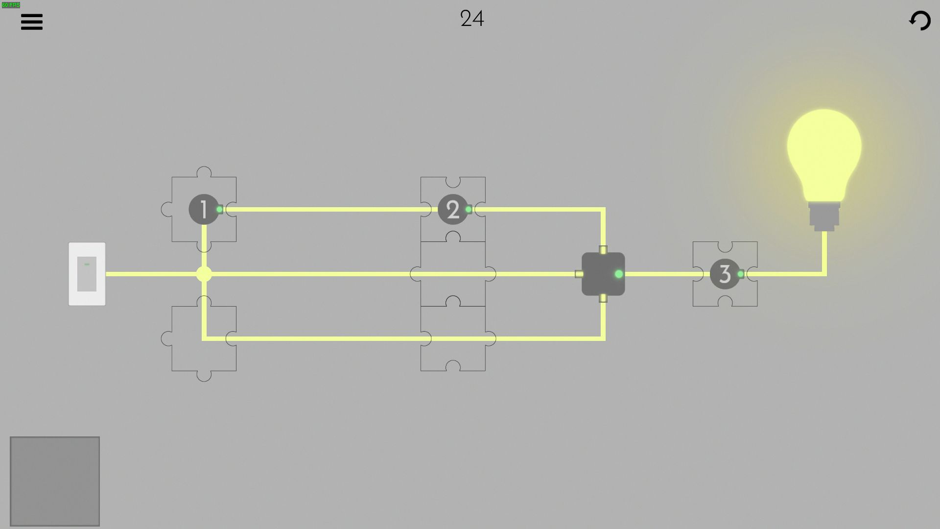 Turn on the light - Jigsaw Picture Walkthrough