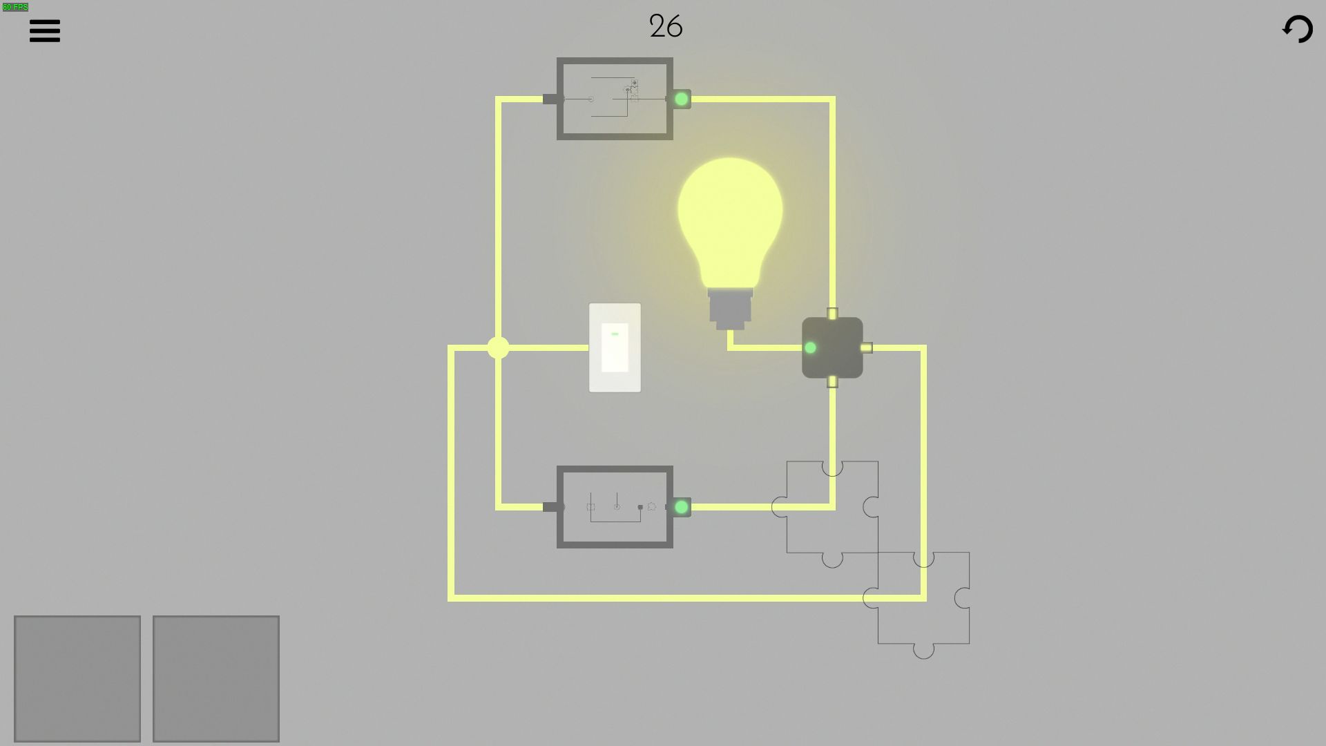 Turn on the light - Jigsaw Picture Walkthrough