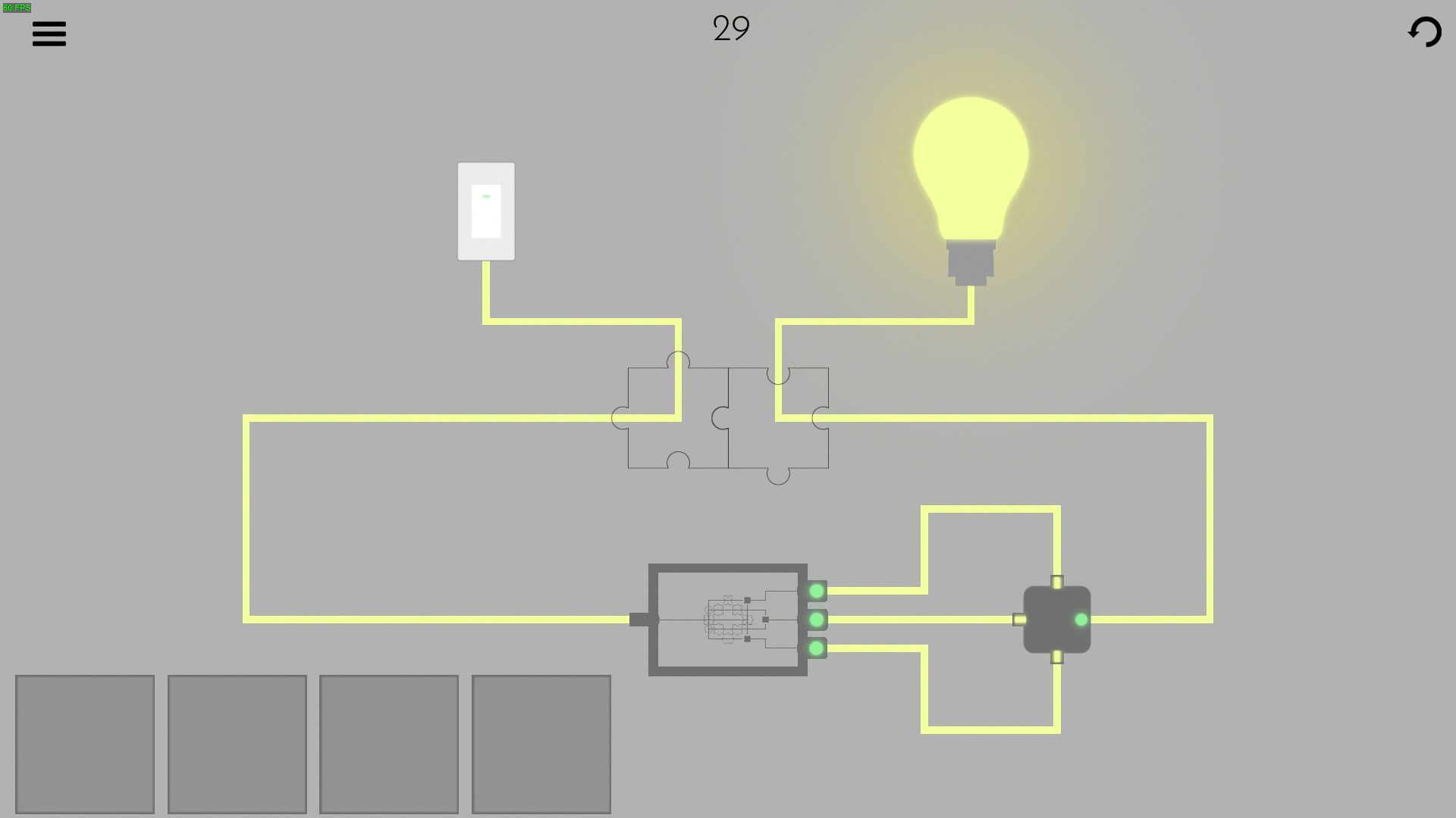 Turn on the light - Jigsaw Picture Walkthrough