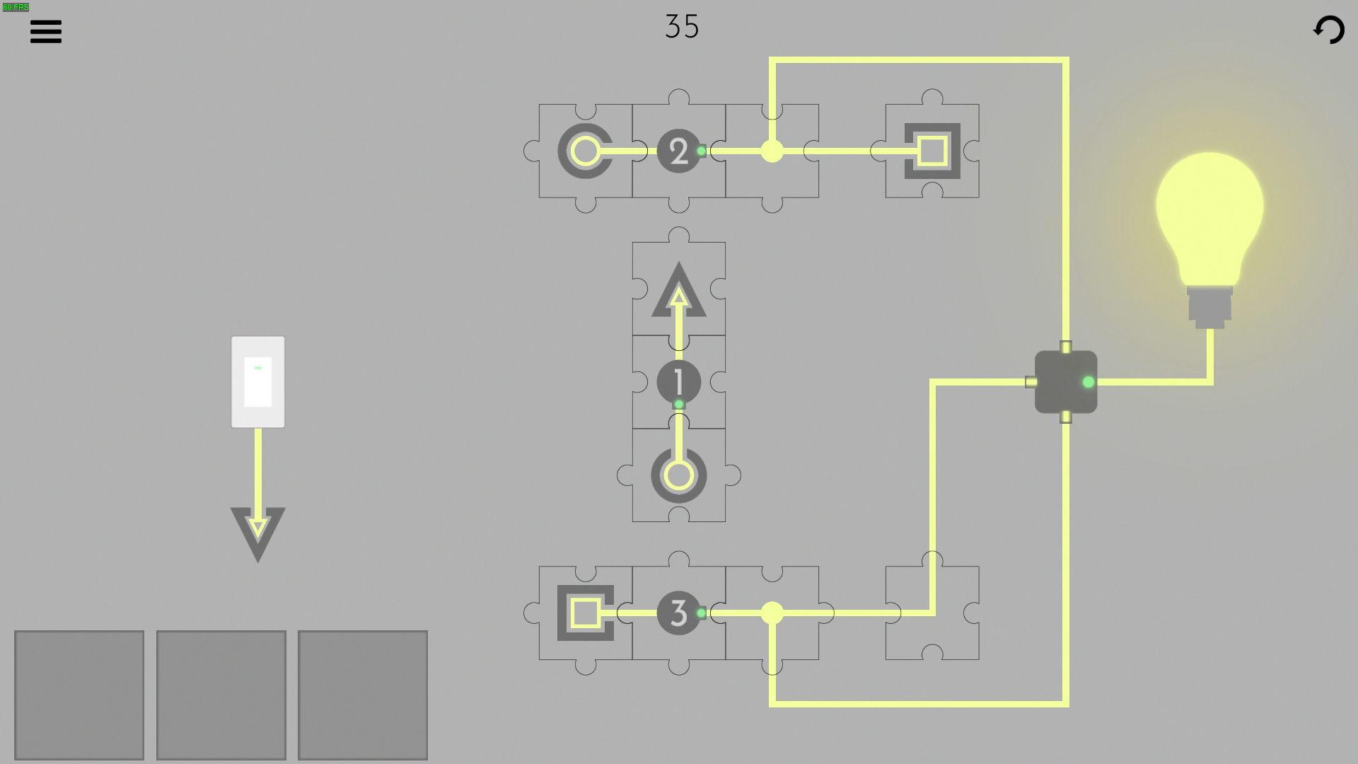 Turn on the light - Jigsaw Picture Walkthrough