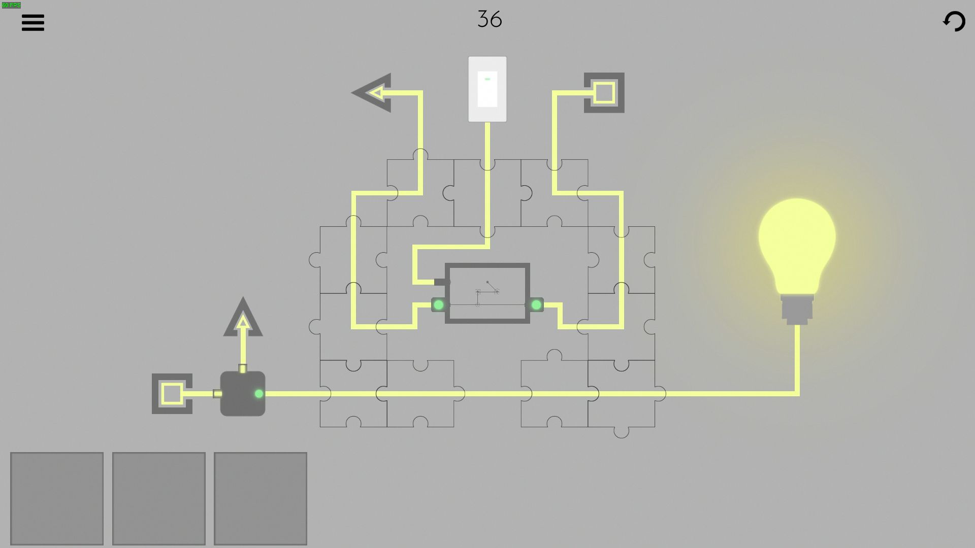 Turn on the light - Jigsaw Picture Walkthrough