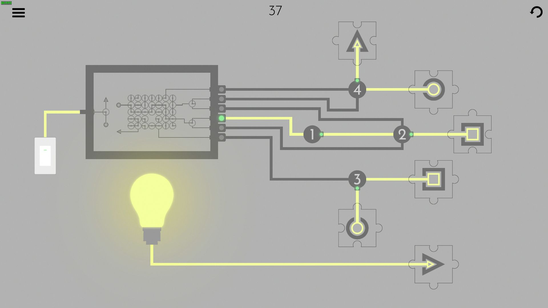 Turn on the light - Jigsaw Picture Walkthrough