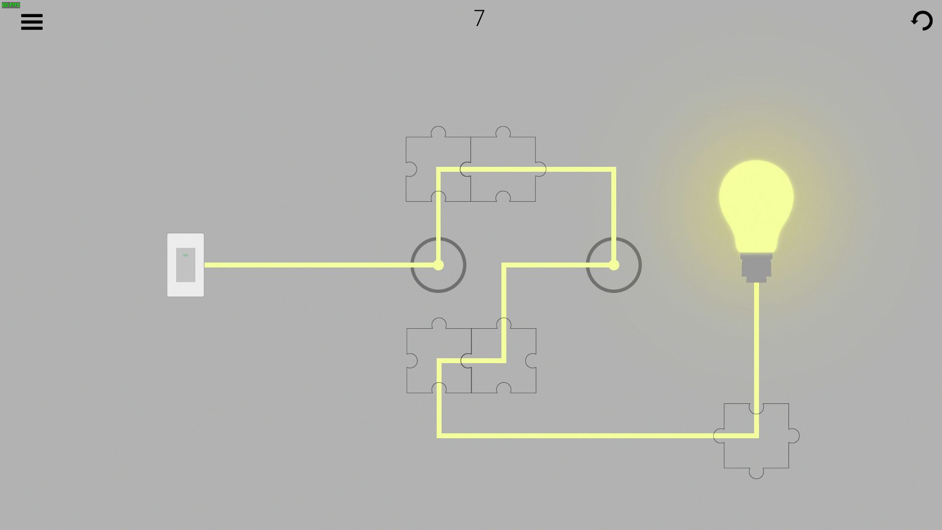 Turn on the light - Jigsaw Picture Walkthrough