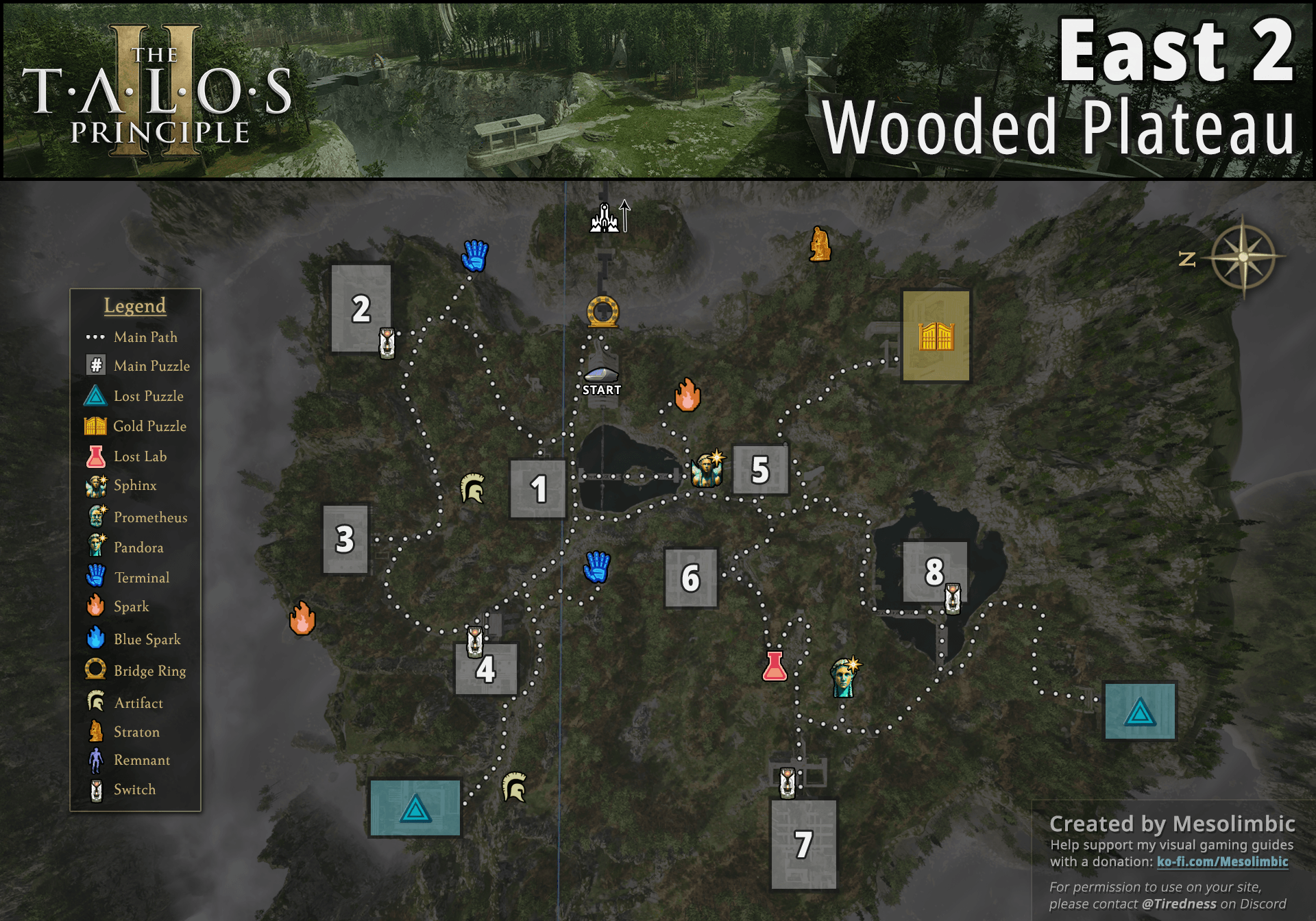 Wooded Plateau Map