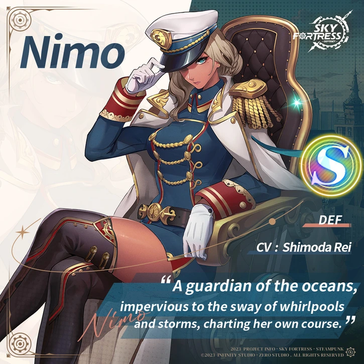 Nimo is a A Tier Sky Fortress Character