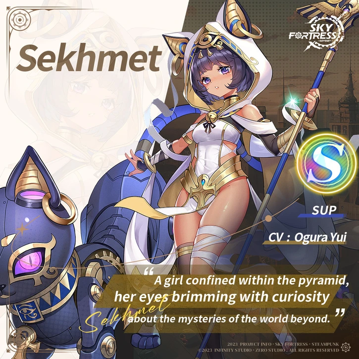 Sekhmet is a S Tier Sky Fortress Character