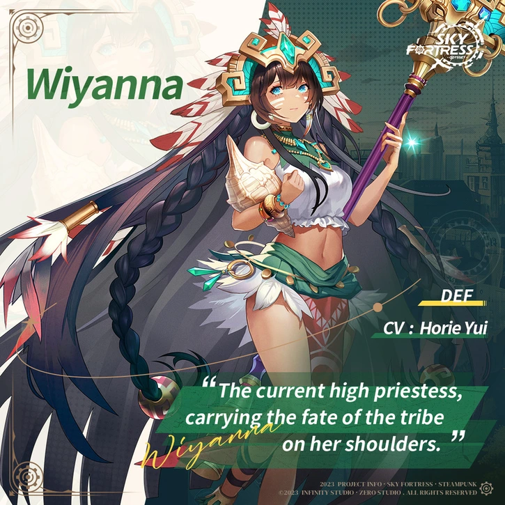 Wiyanna is a B Tier Sky Fortress Character