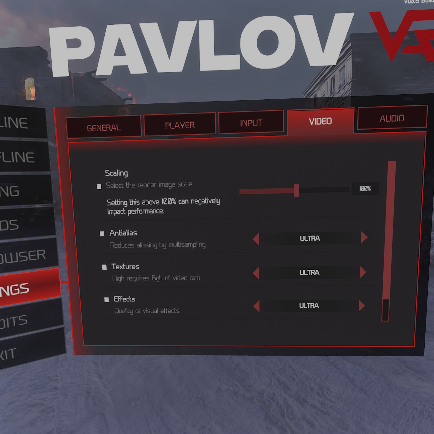 SteamVR Pavlov VR Performance Guide